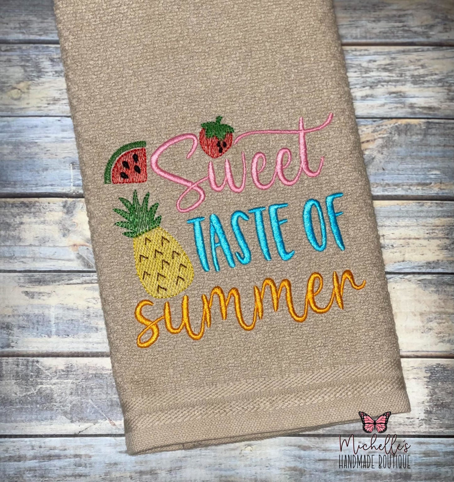 Sweet Taste of Summer - 3 sizes- Digital Embroidery Design