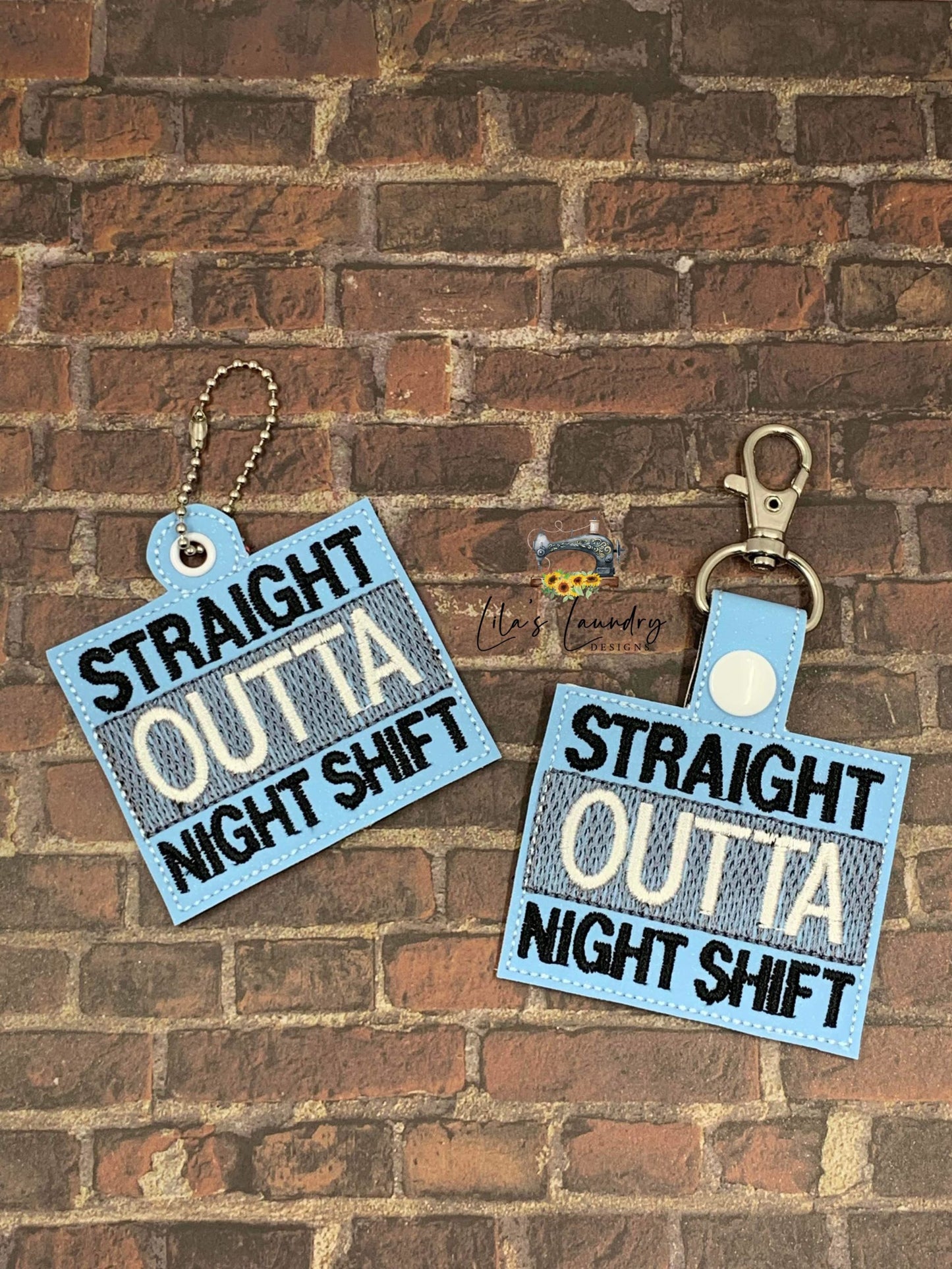 Night Shift Fobs - DIGITAL Embroidery DESIGN
