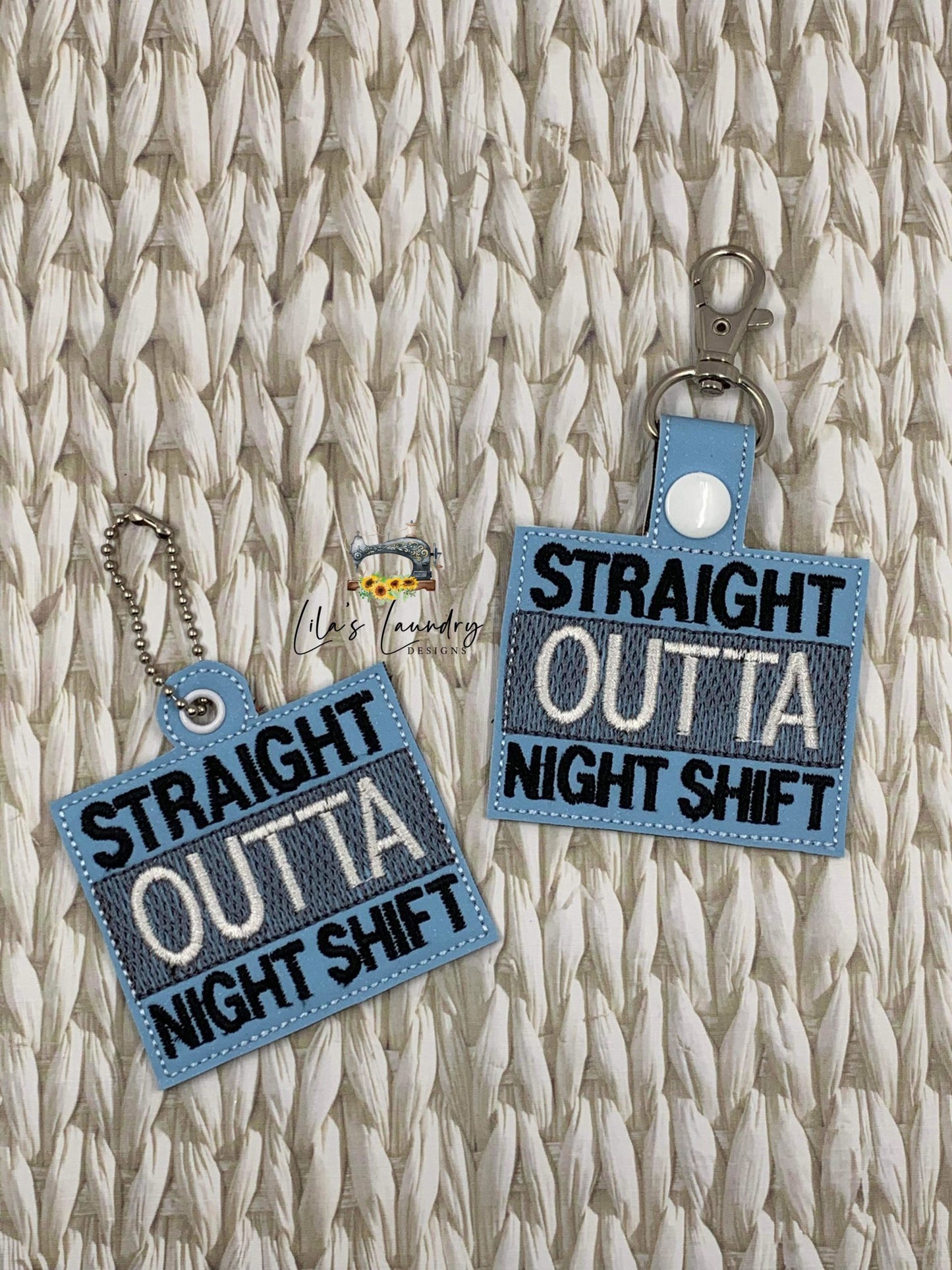 Night Shift Fobs - DIGITAL Embroidery DESIGN