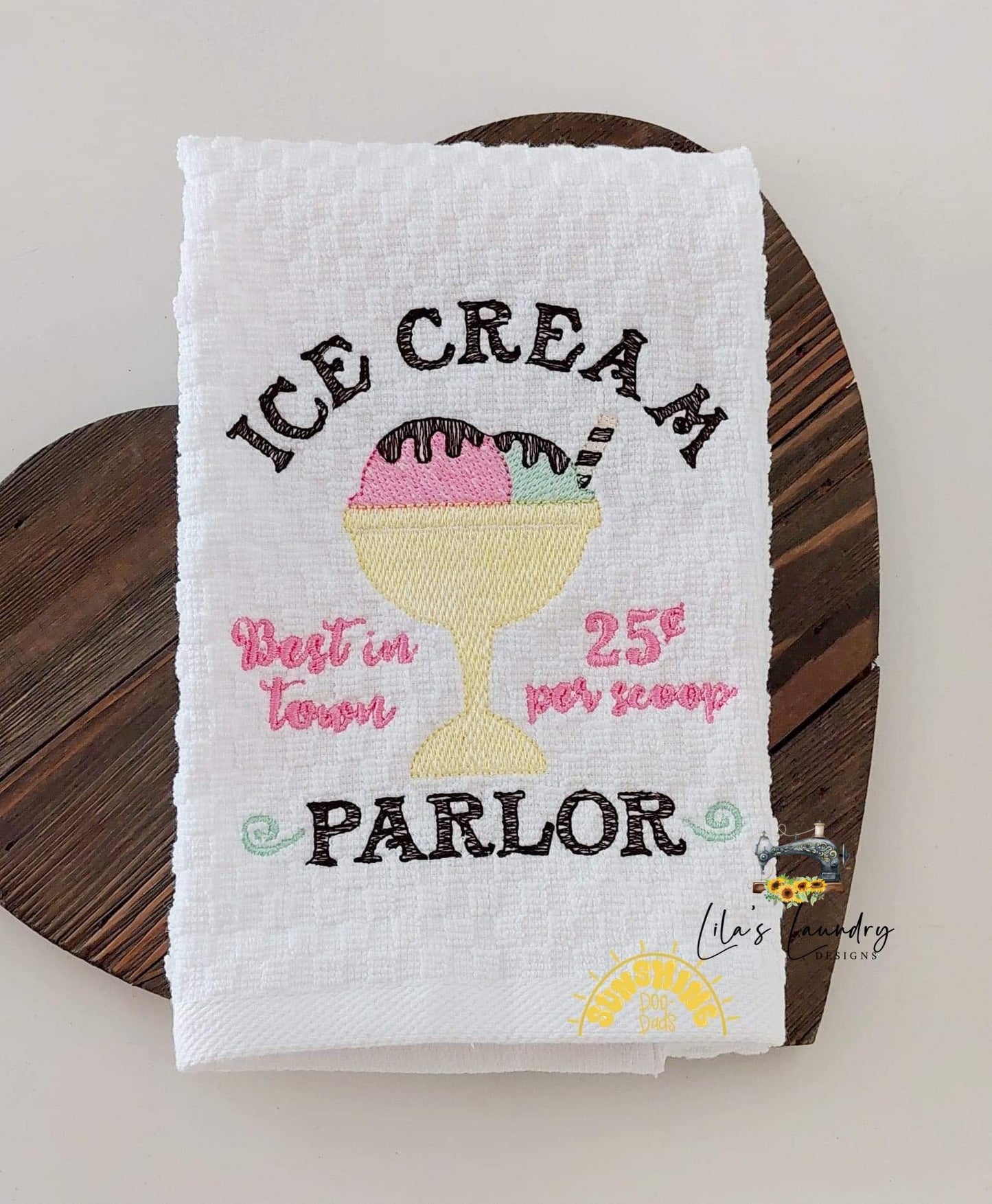 Ice Cream Parlor - 3 sizes- Digital Embroidery Design