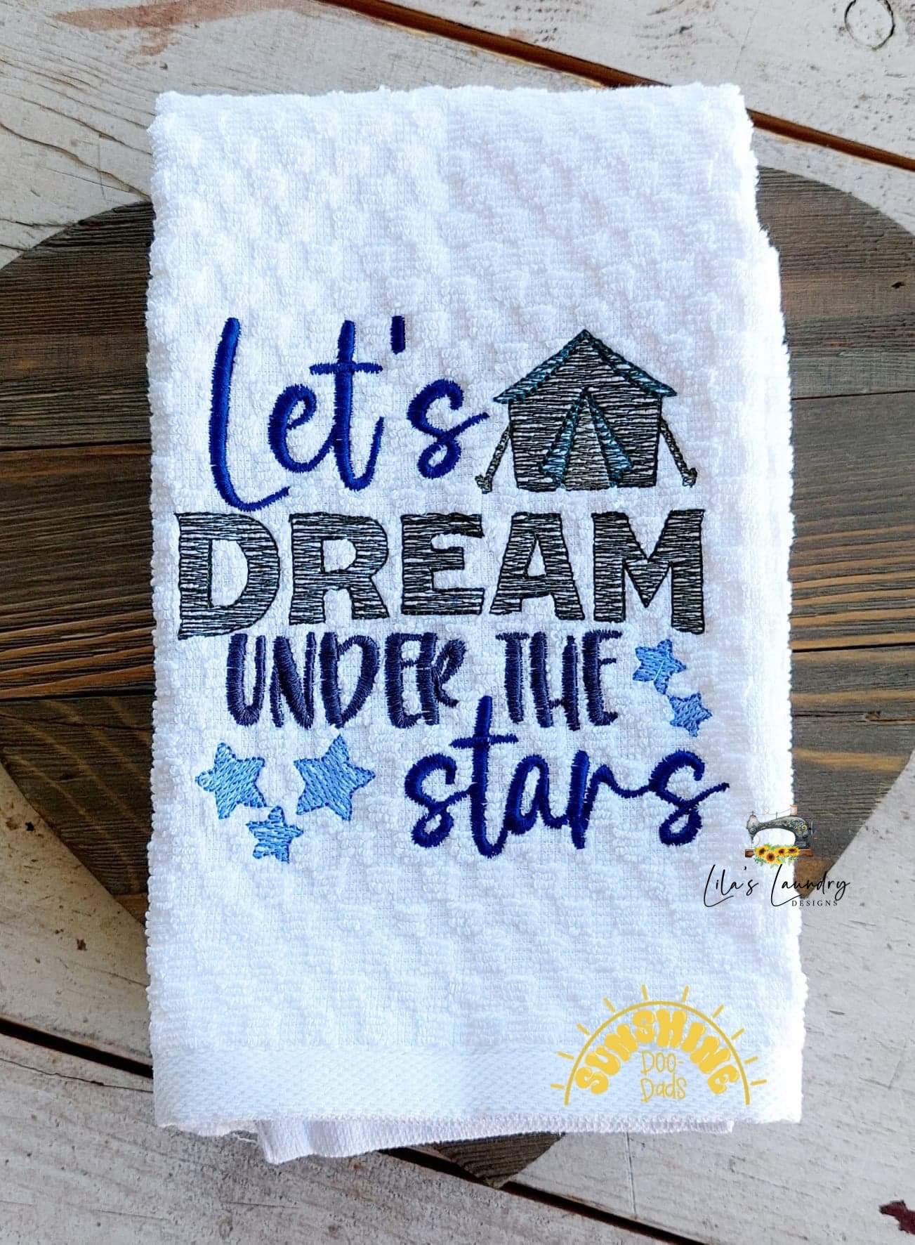 Dream Under the Stars - 3 sizes- Digital Embroidery Design
