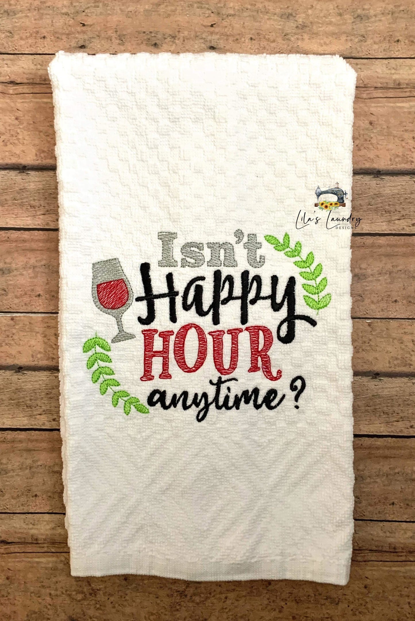 Happy Hour Anytime - 3 sizes- Digital Embroidery Design