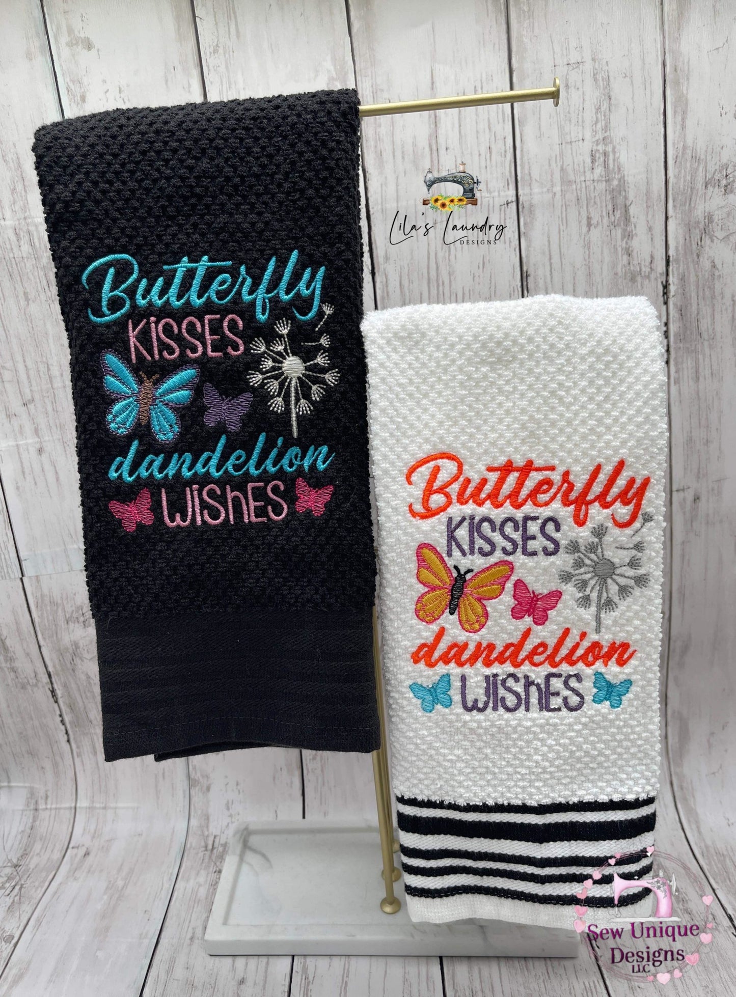 Butterfly Kisses - 3 sizes- Digital Embroidery Design