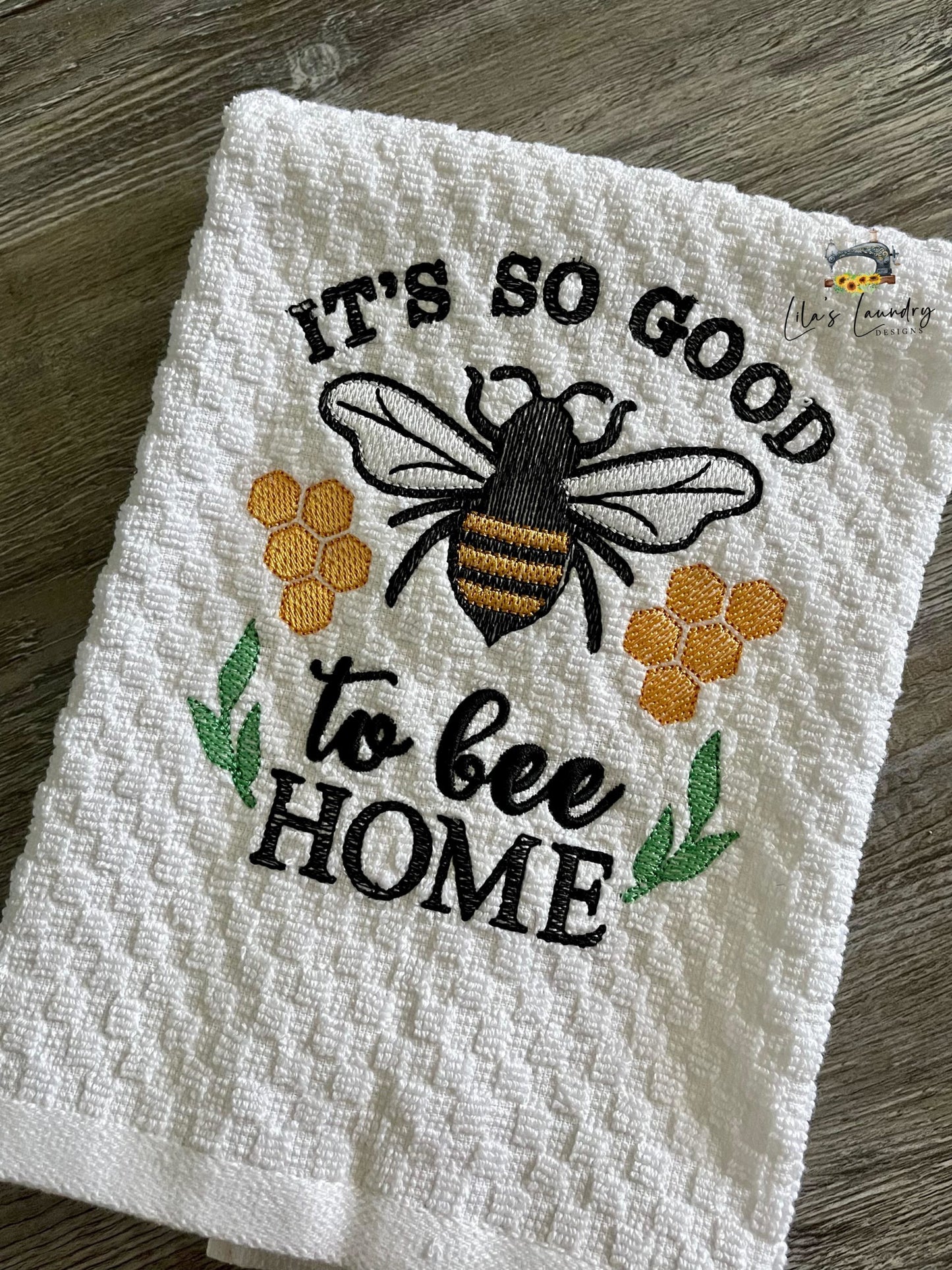 So Good to Bee Home - 4 sizes- Digital Embroidery Design