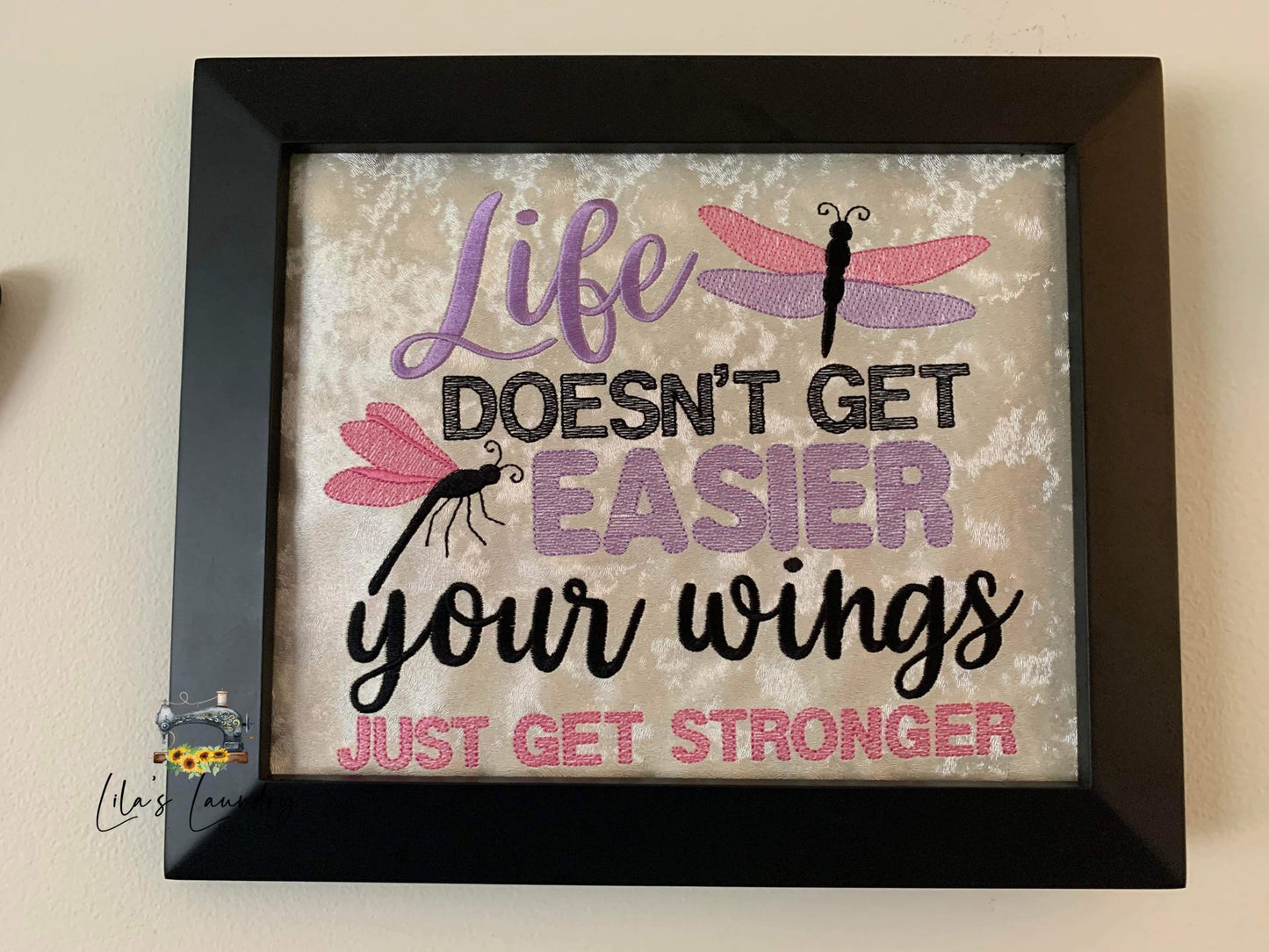 Life Doesn't Get Easier - 3 sizes- Digital Embroidery Design