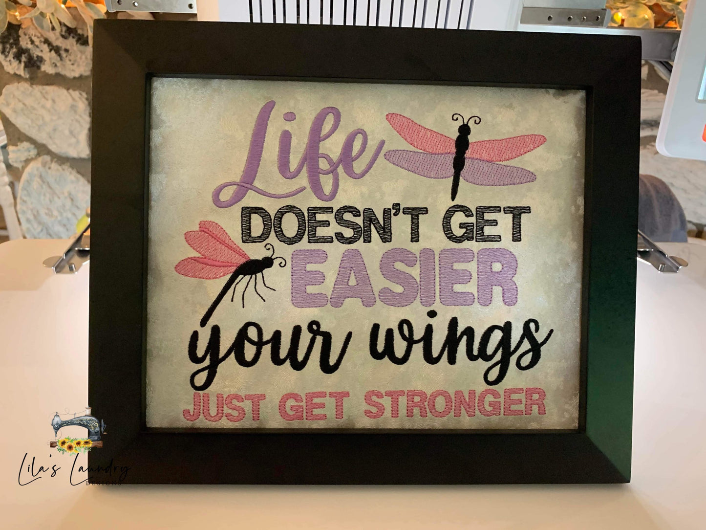 Life Doesn't Get Easier - 3 sizes- Digital Embroidery Design