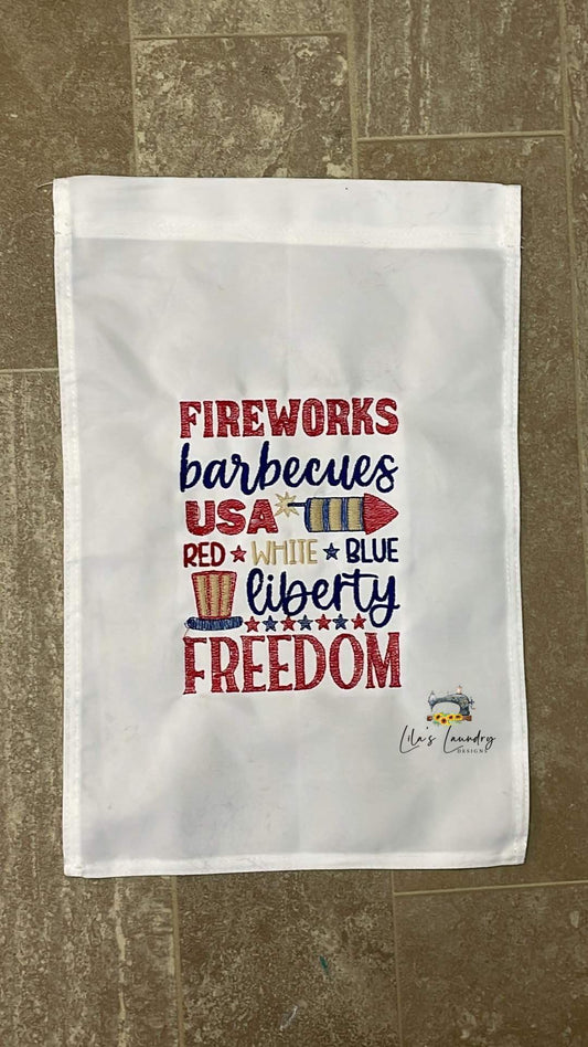 Fireworks Liberty Freedom - 3 sizes- Digital Embroidery Design