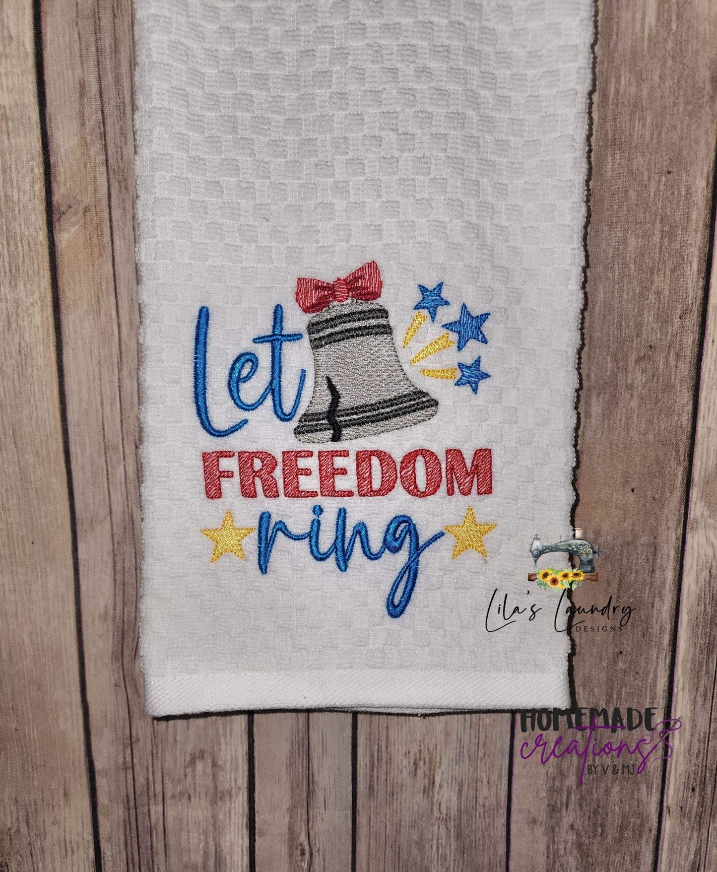 Let Freedom Ring - 4 sizes- Digital Embroidery Design