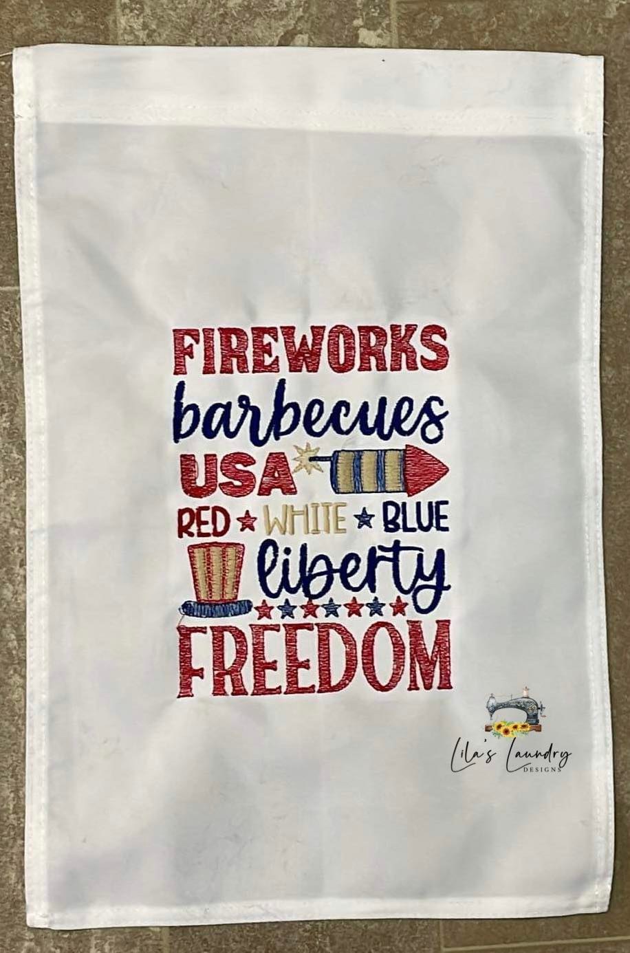 Fireworks Liberty Freedom - 3 sizes- Digital Embroidery Design