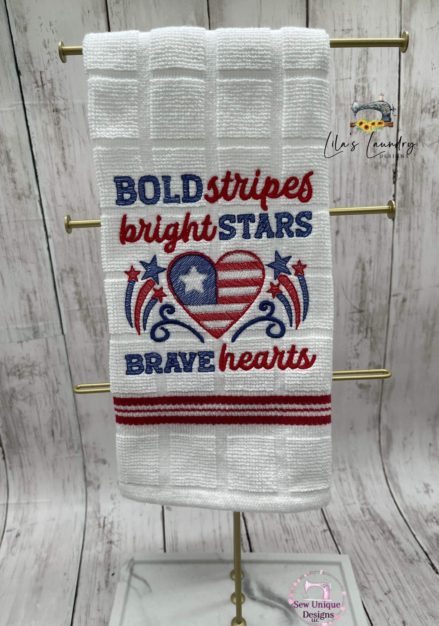 Bold Bright Brave - 3 sizes- Digital Embroidery Design