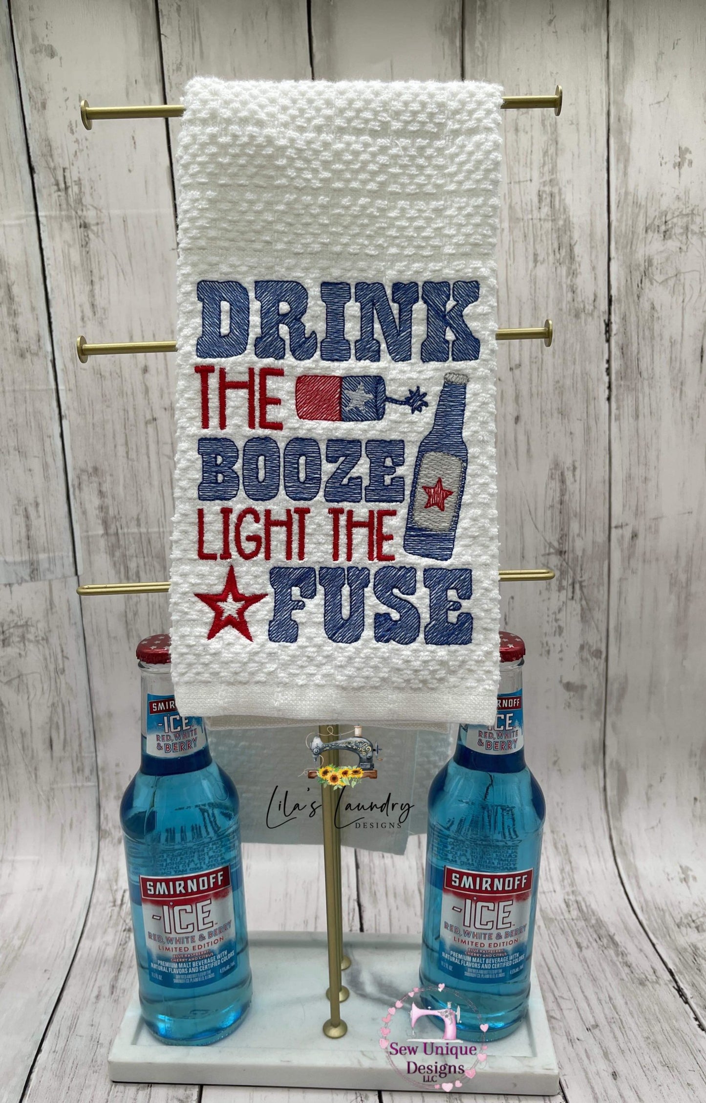 Drink the Booze - 3 sizes- Digital Embroidery Design