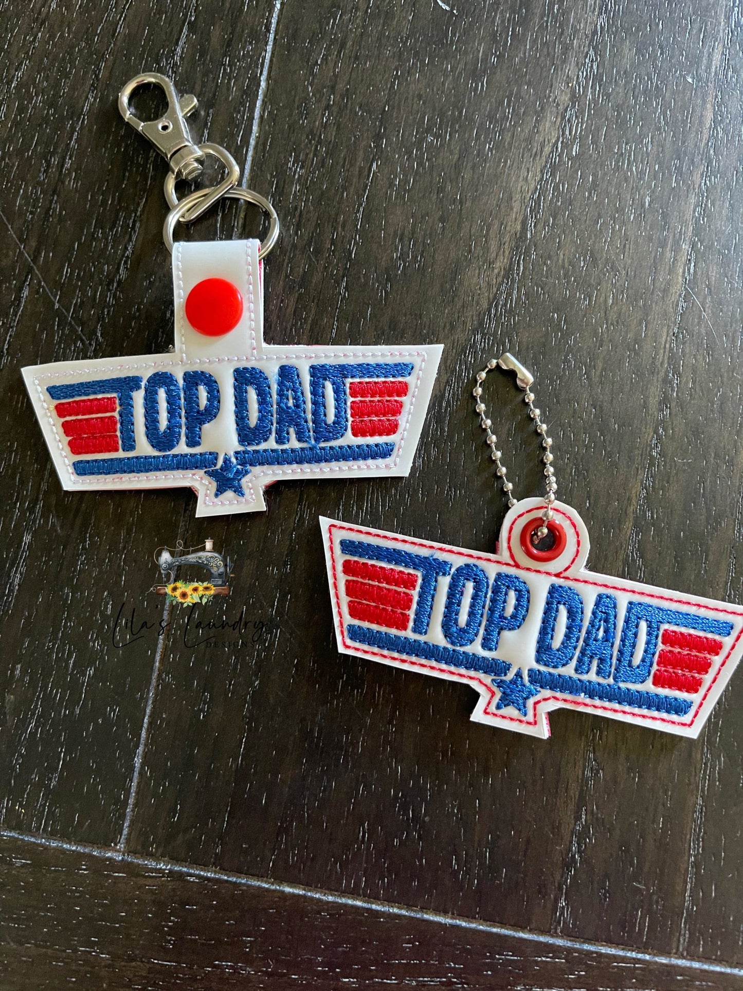 Top Dad Fobs - DIGITAL Embroidery DESIGN