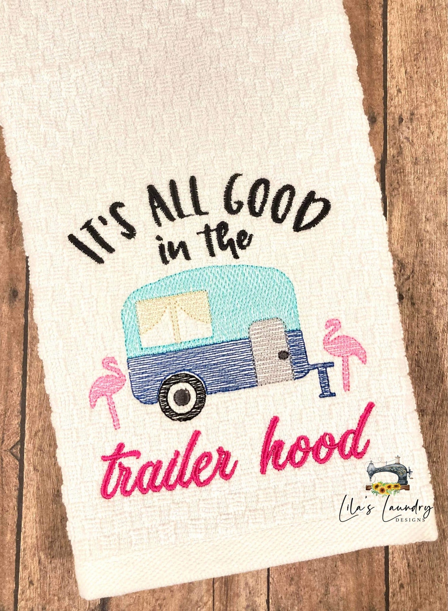 Trailer Hood - 3 sizes- Digital Embroidery Design