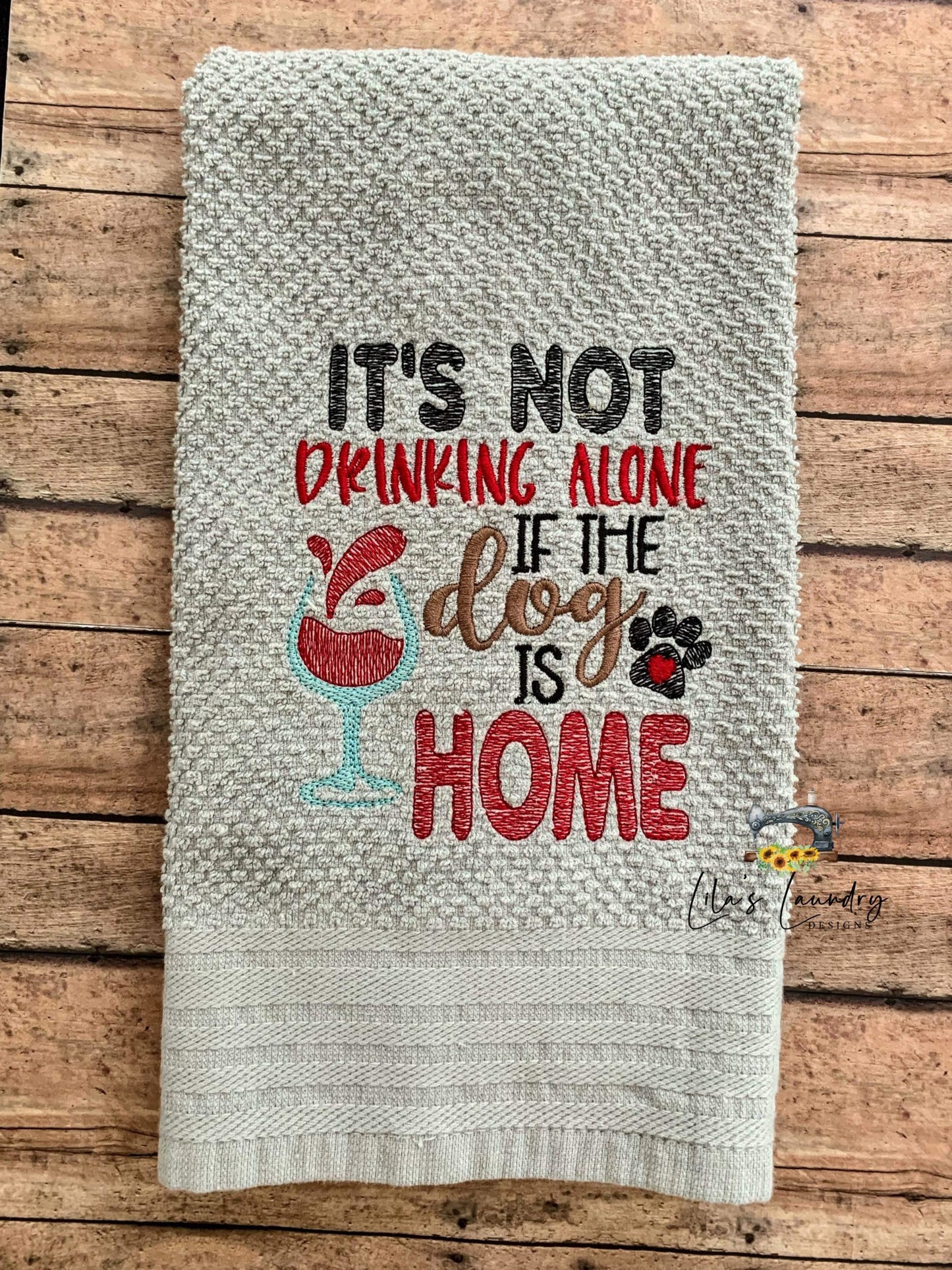 Drinking Alone - 3 sizes- Digital Embroidery Design