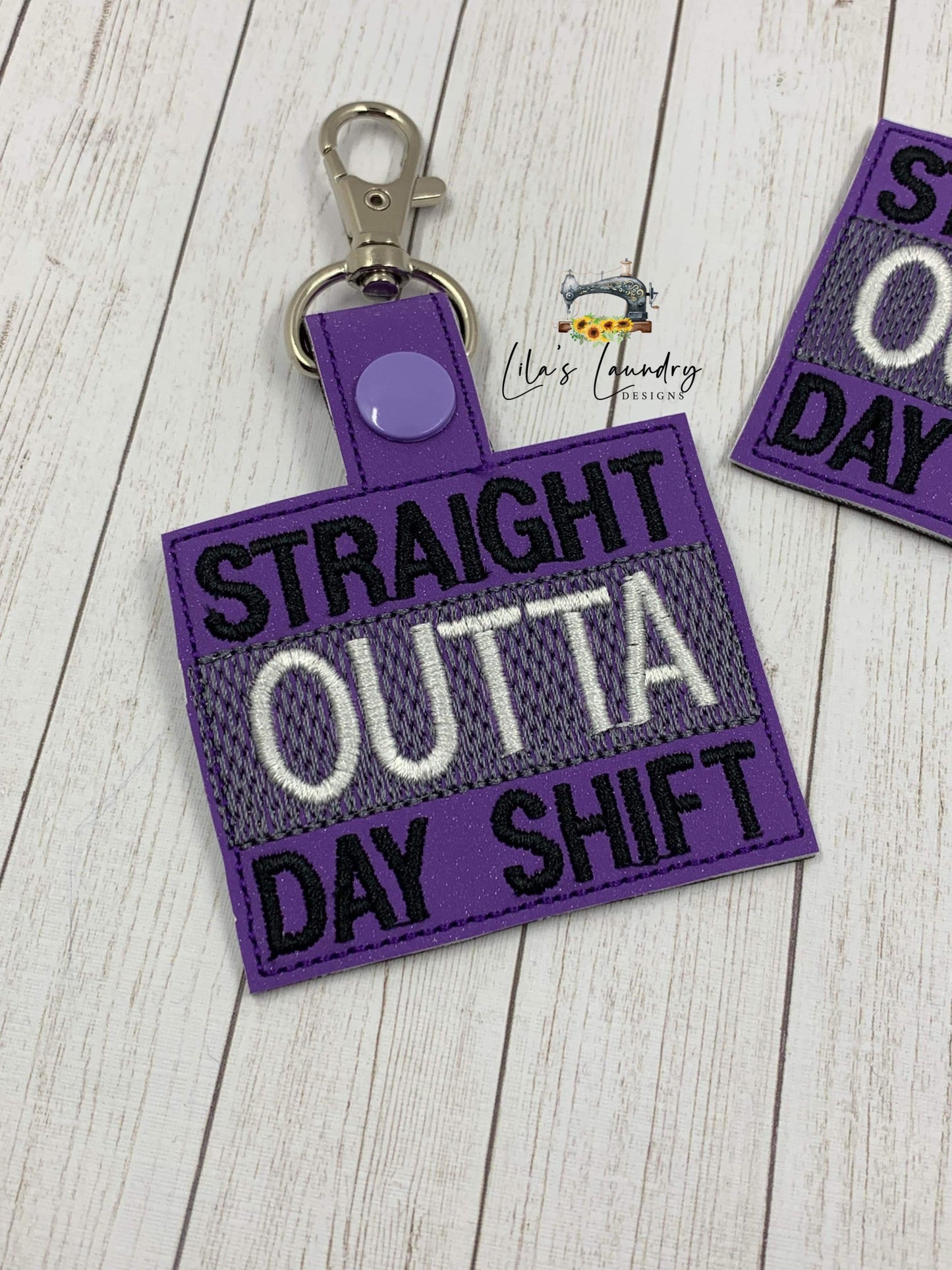 Day Shift Fobs - DIGITAL Embroidery DESIGN