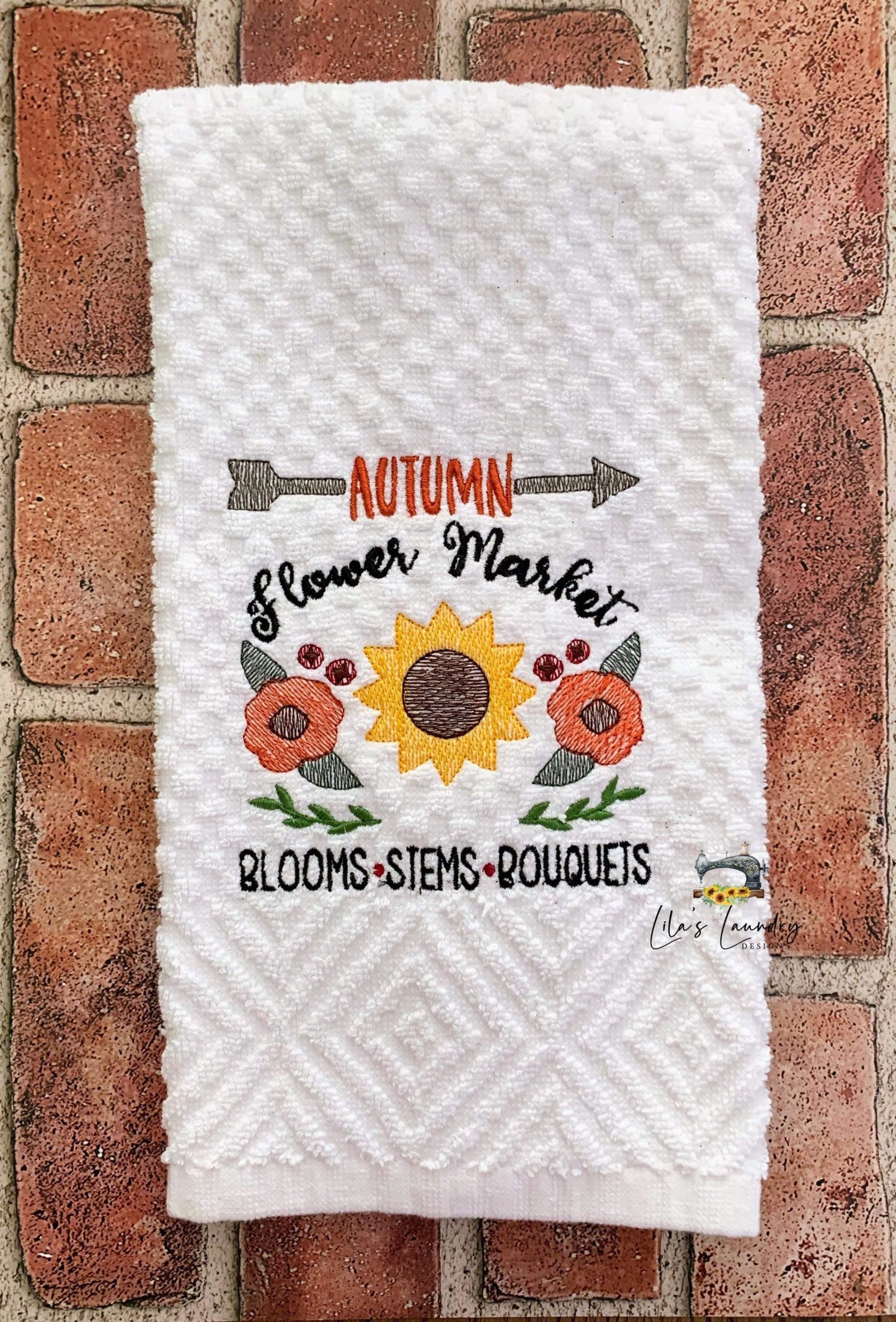Autumn Flower Market - 3 sizes- Digital Embroidery Design