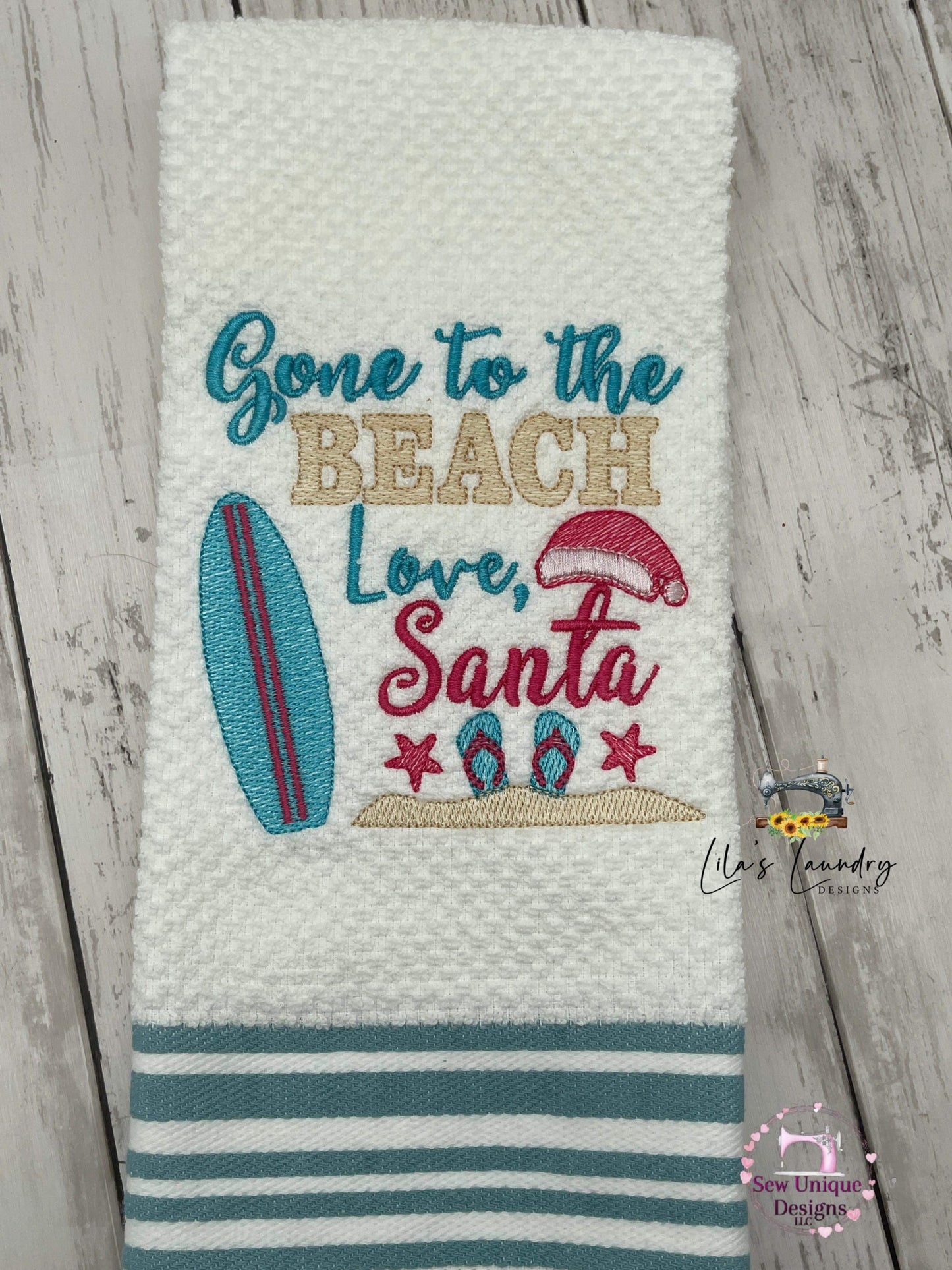 Love Santa - 4 sizes- Digital Embroidery Design