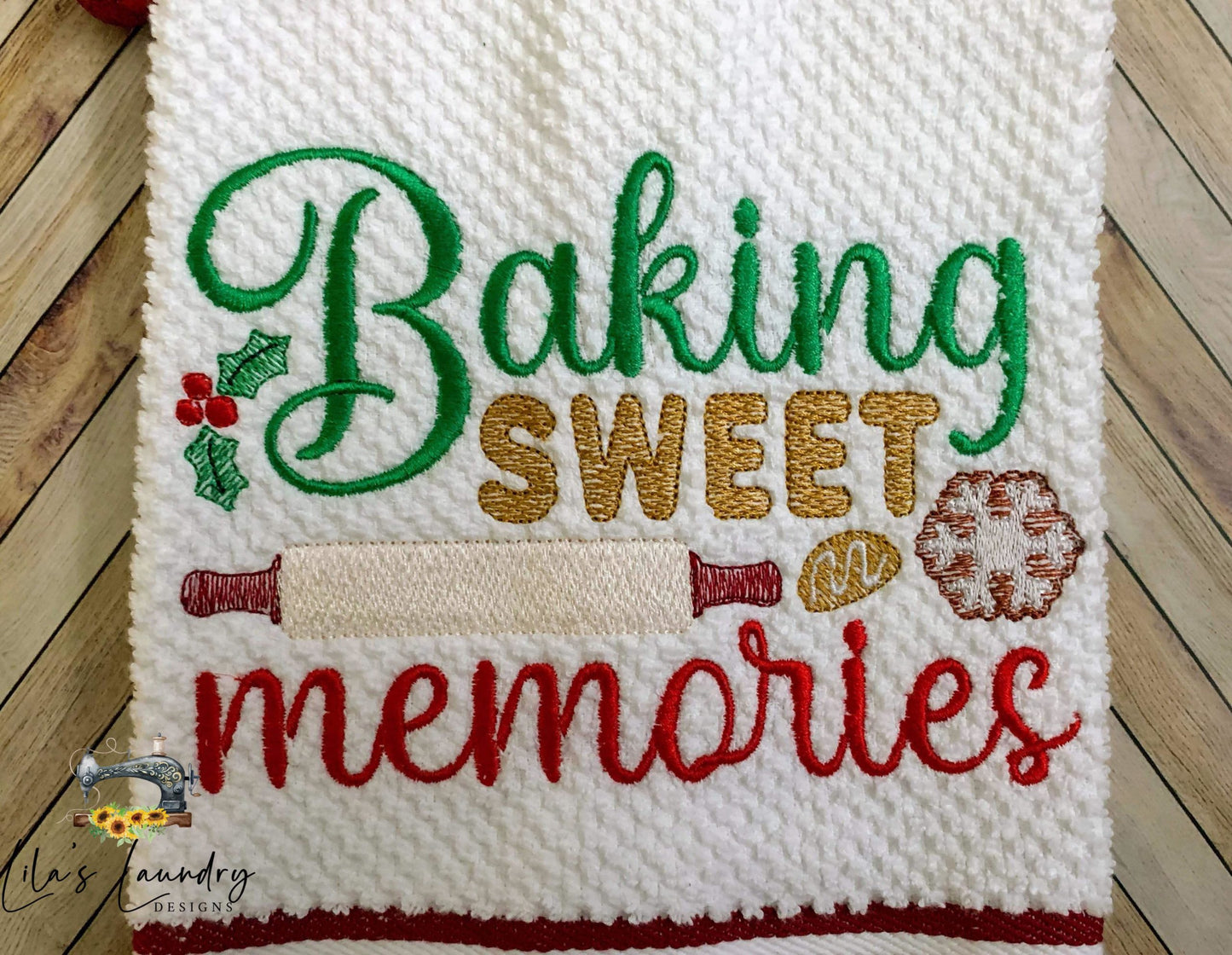 Baking Sweet Memories - 3 sizes- Digital Embroidery Design
