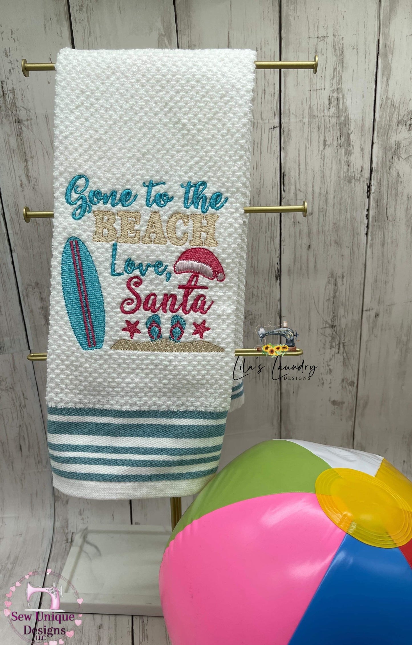 Love Santa - 4 sizes- Digital Embroidery Design