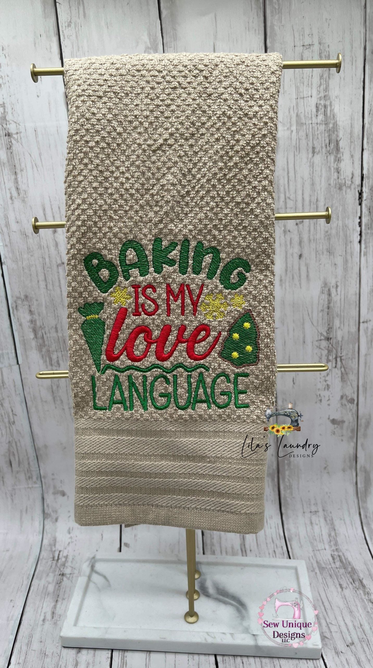Baking is my Love Language - 3 sizes- Digital Embroidery Design