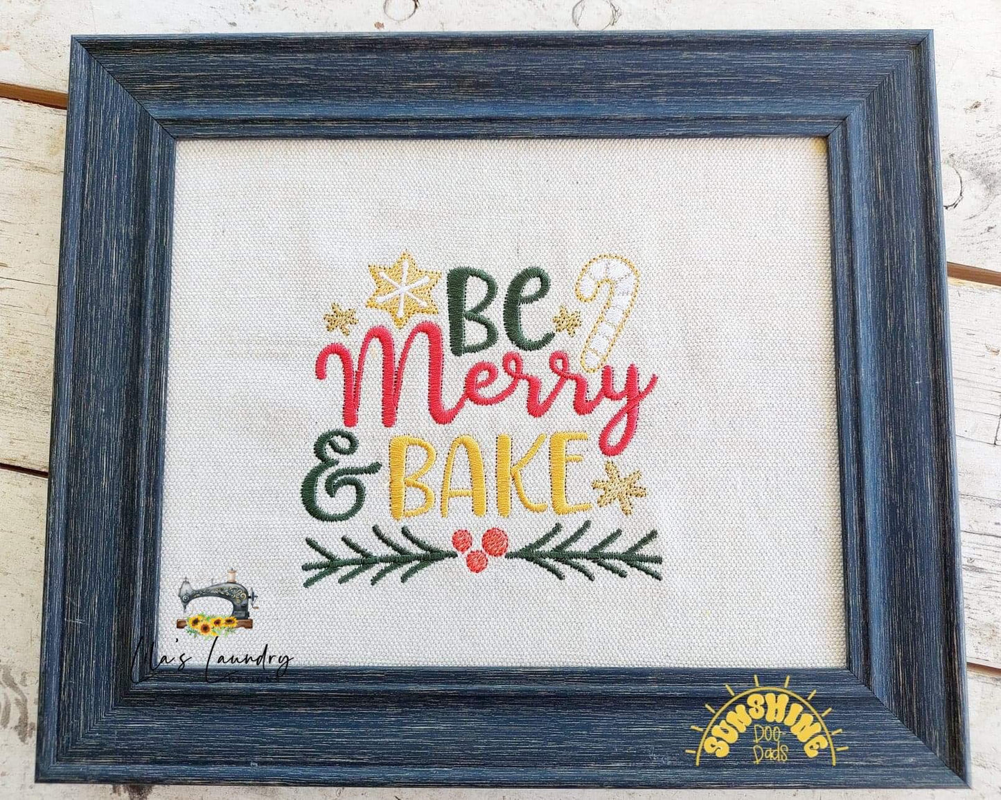 Be Merry & Bake - 4 sizes- Digital Embroidery Design
