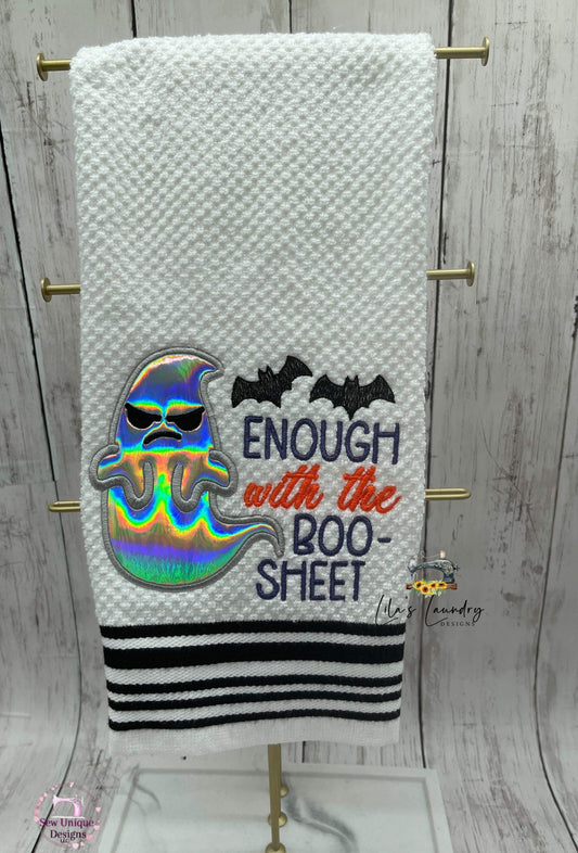 Boo Sheet Applique - 3 sizes- Digital Embroidery Design