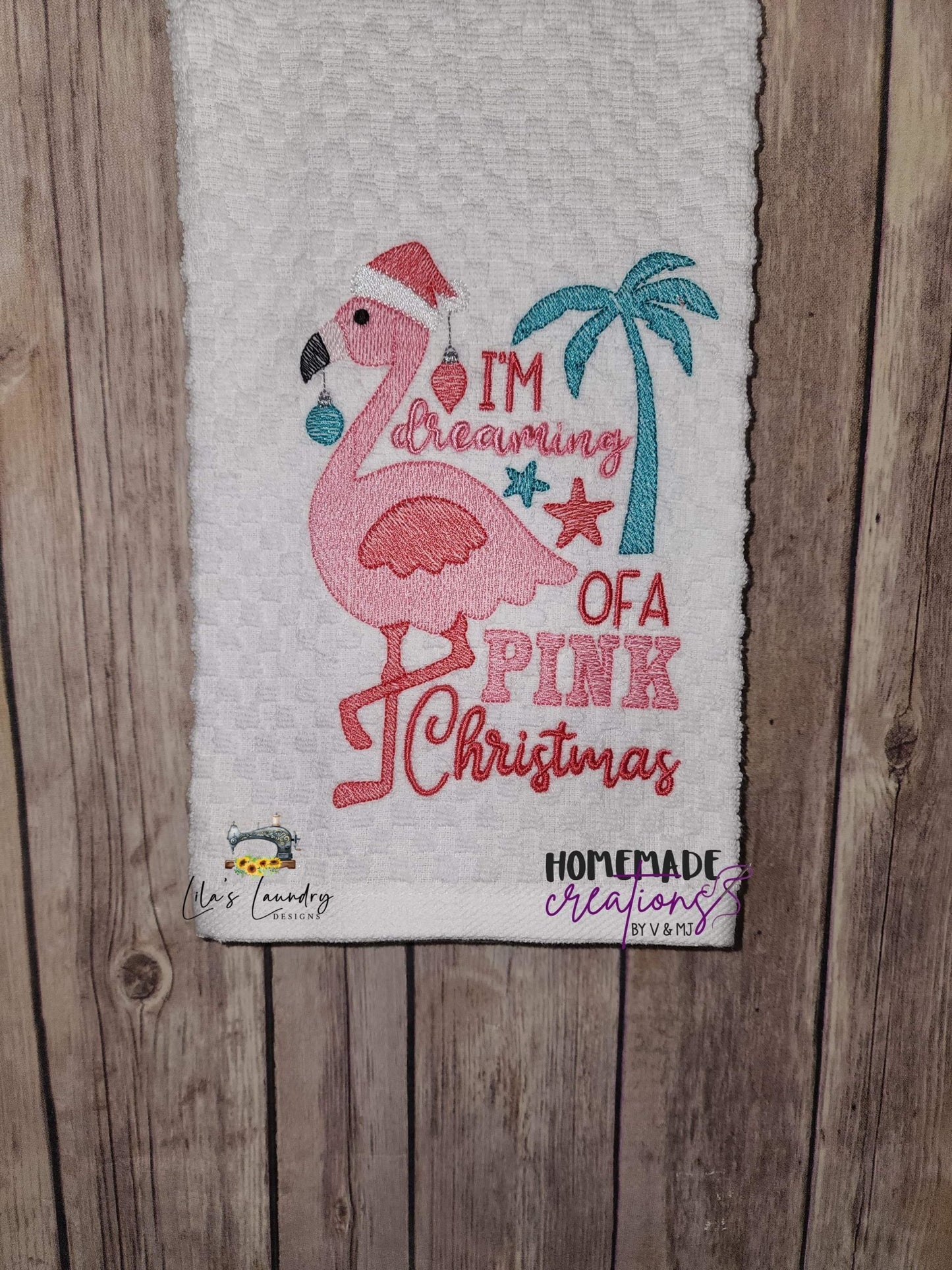 Pink Christmas - 3 sizes- Digital Embroidery Design