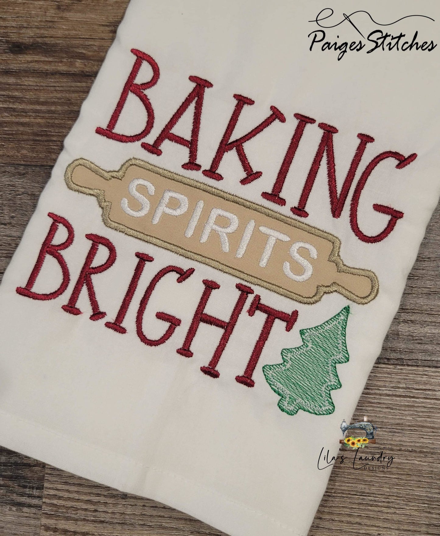 Baking Spirits Bright Applique - 3 sizes- Digital Embroidery Design