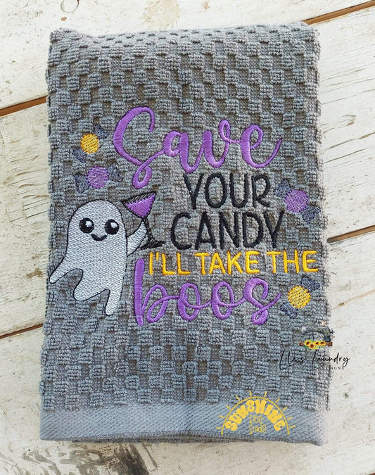 Save Your Candy - 4 sizes- Digital Embroidery Design