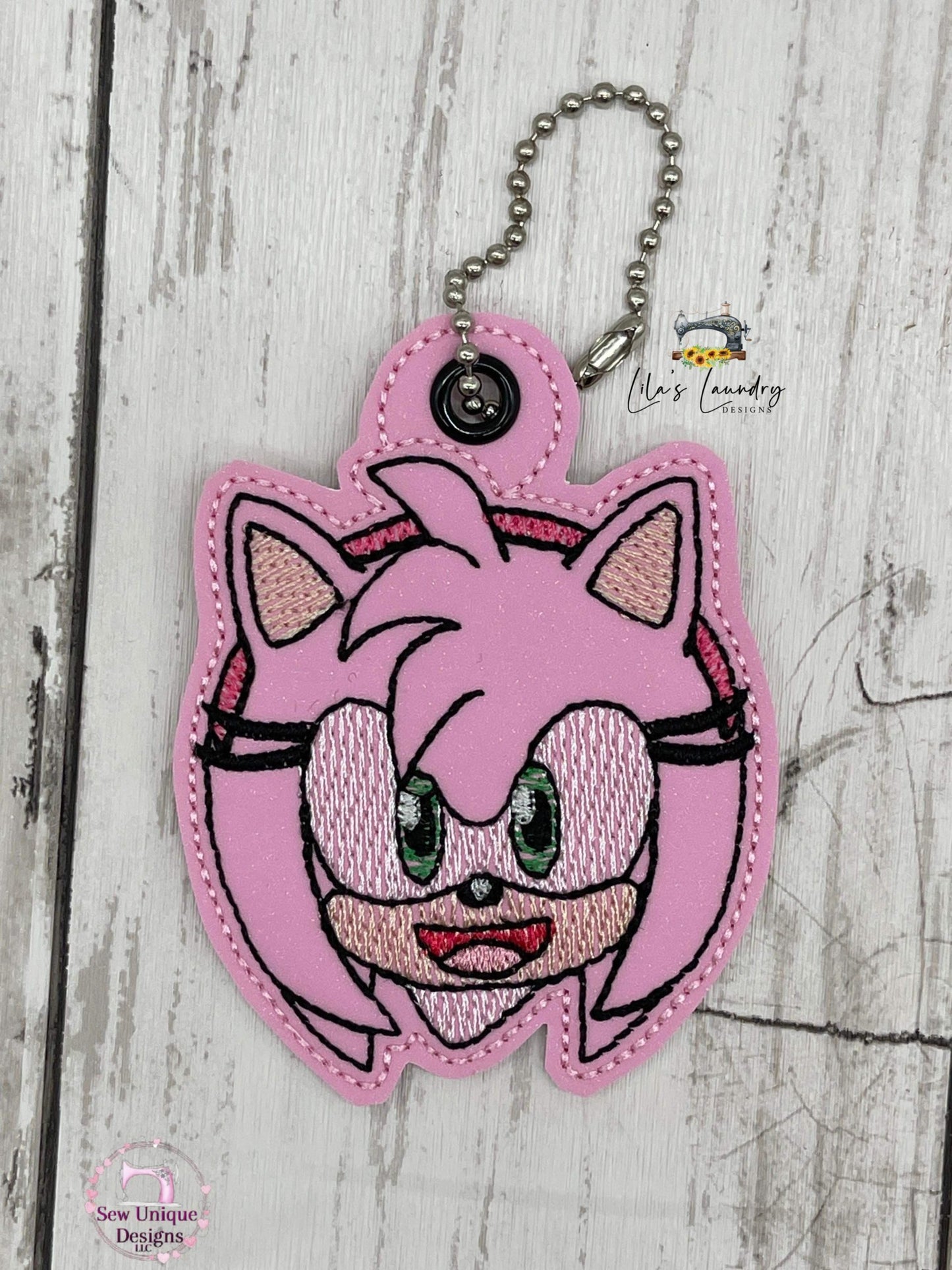Rose Hedgehog Fobs - DIGITAL Embroidery DESIGN