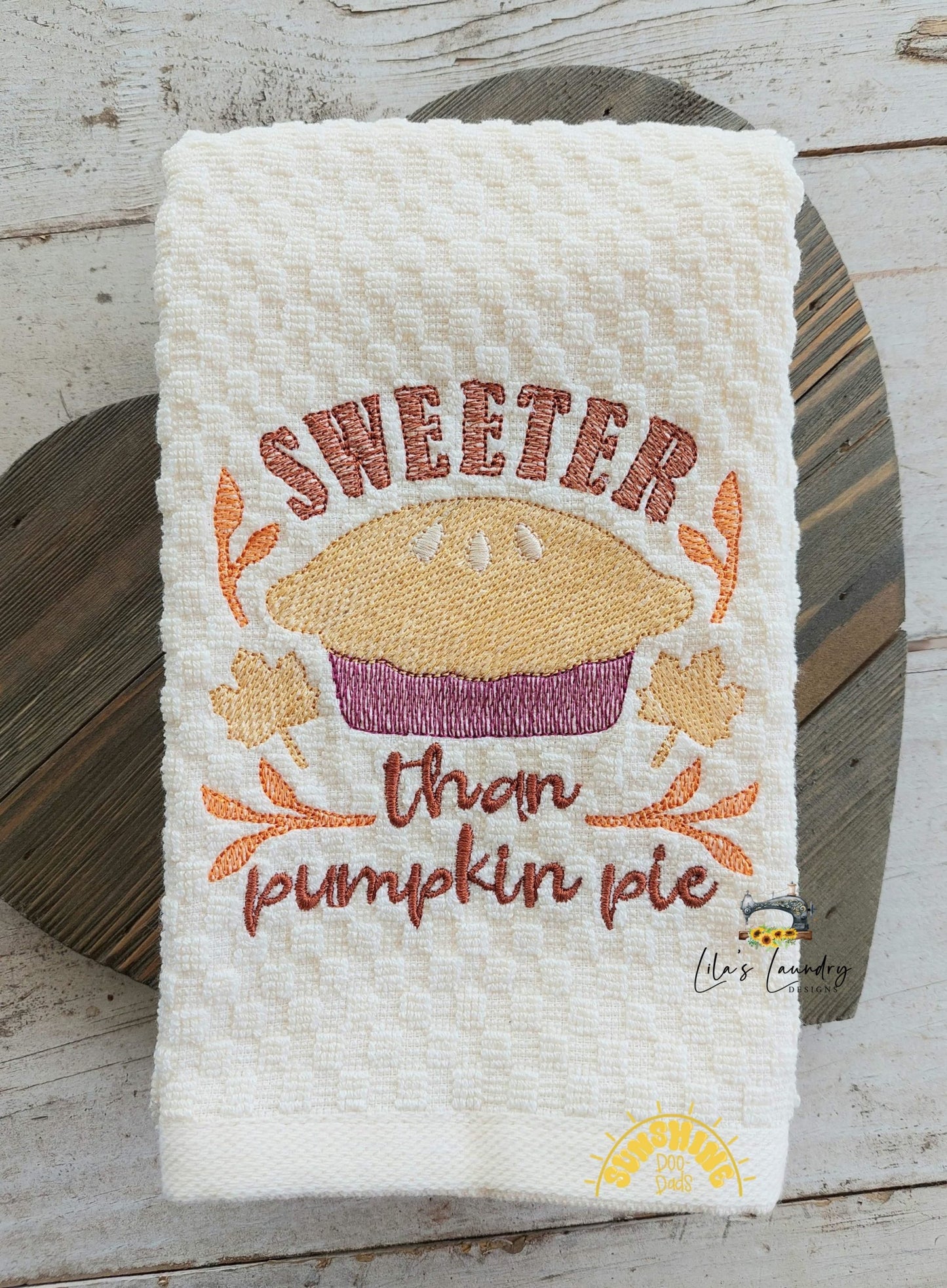 Sweeter Than Pumpkin Pie - 4 sizes- Digital Embroidery Design