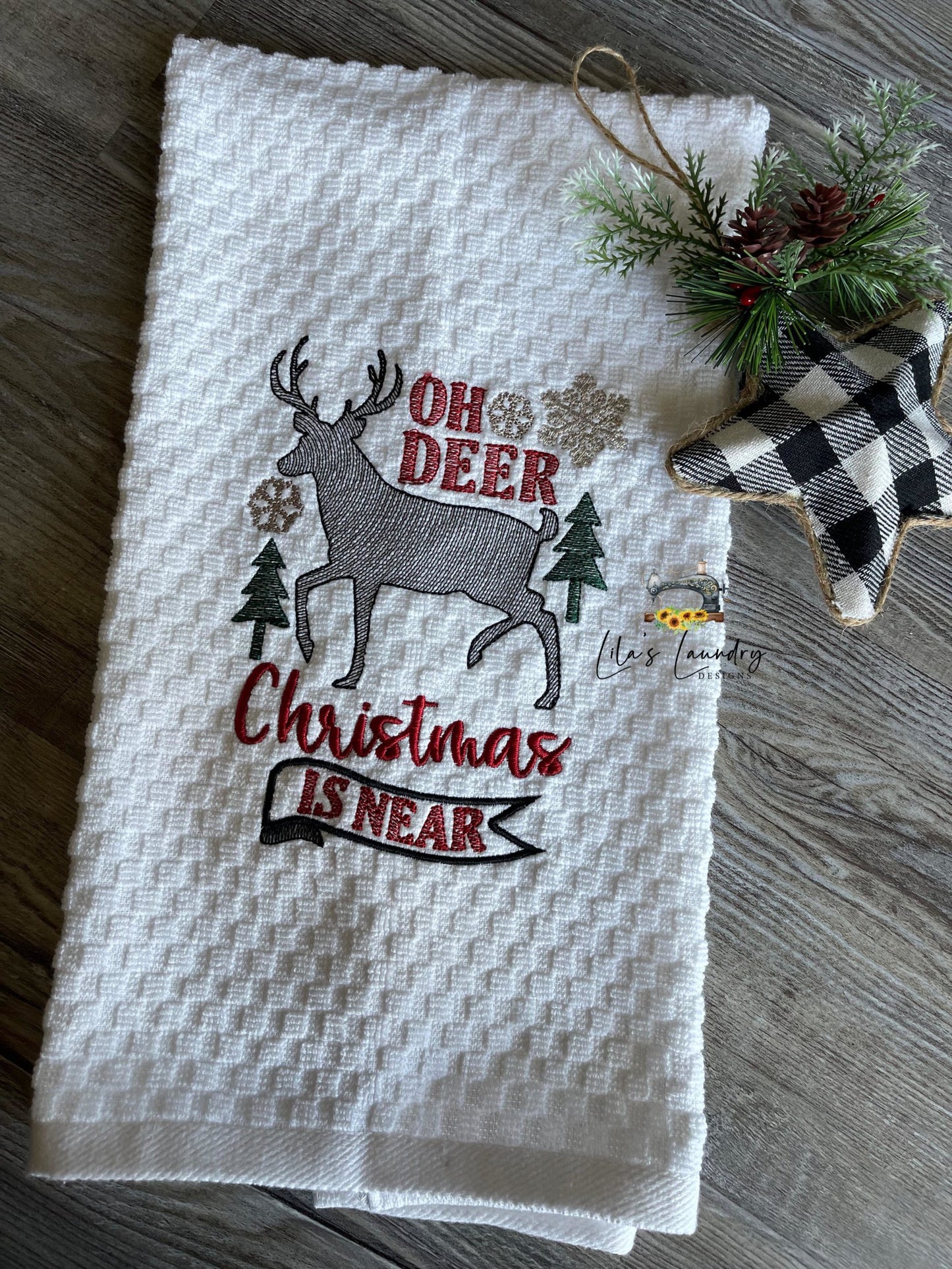 Oh Deer - 3 sizes- Digital Embroidery Design
