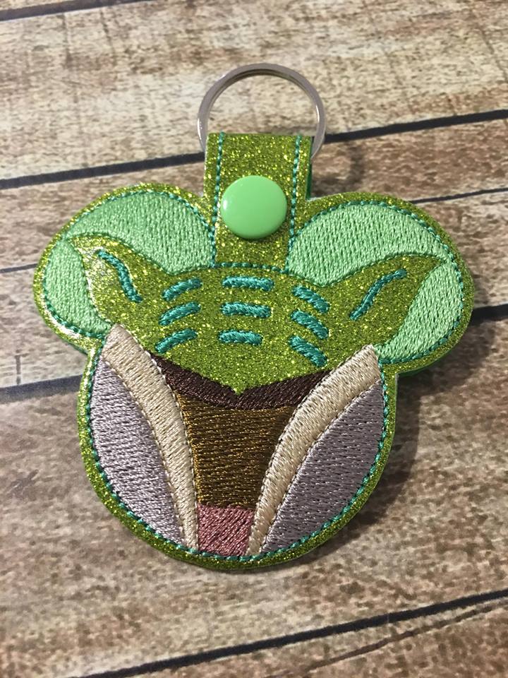 Jedi Master Mouse Fob - Digital Embroidery Design