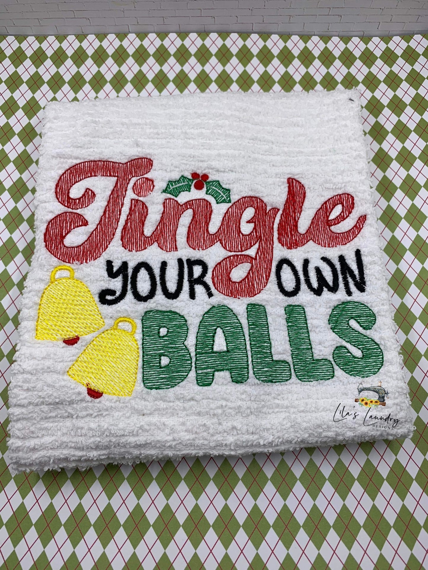 Jingle Your Own Balls - 3 sizes- Digital Embroidery Design