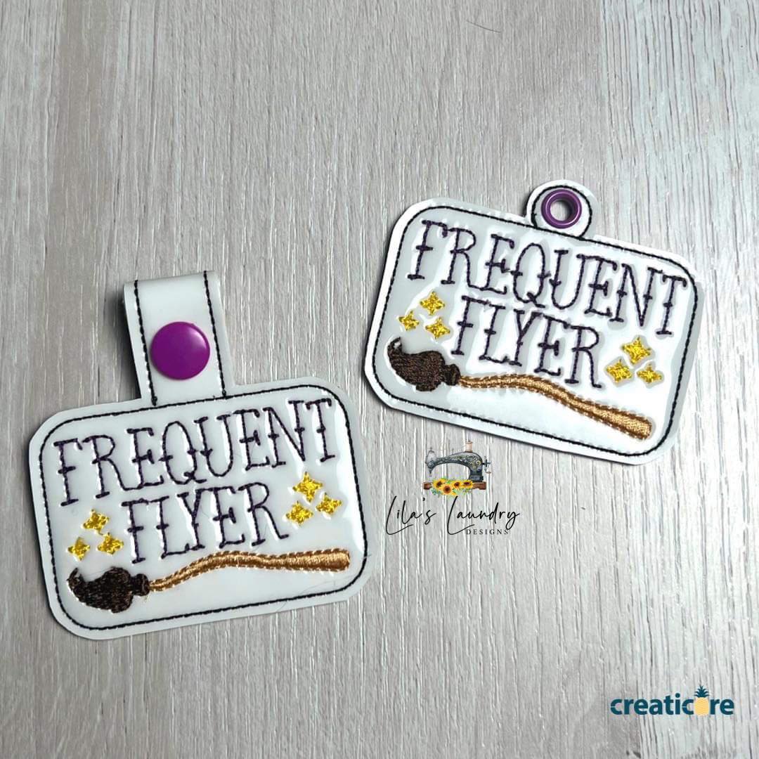 Frequent Flyer Fobs - DIGITAL Embroidery DESIGN