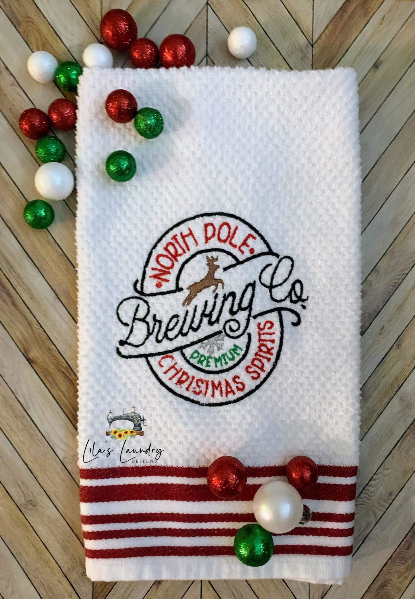 North Pole Brewing Co. - 3 sizes- Digital Embroidery Design