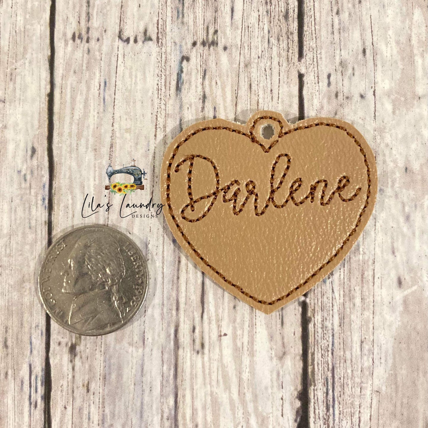 Add On Heart Tag - DIGITAL Embroidery DESIGN