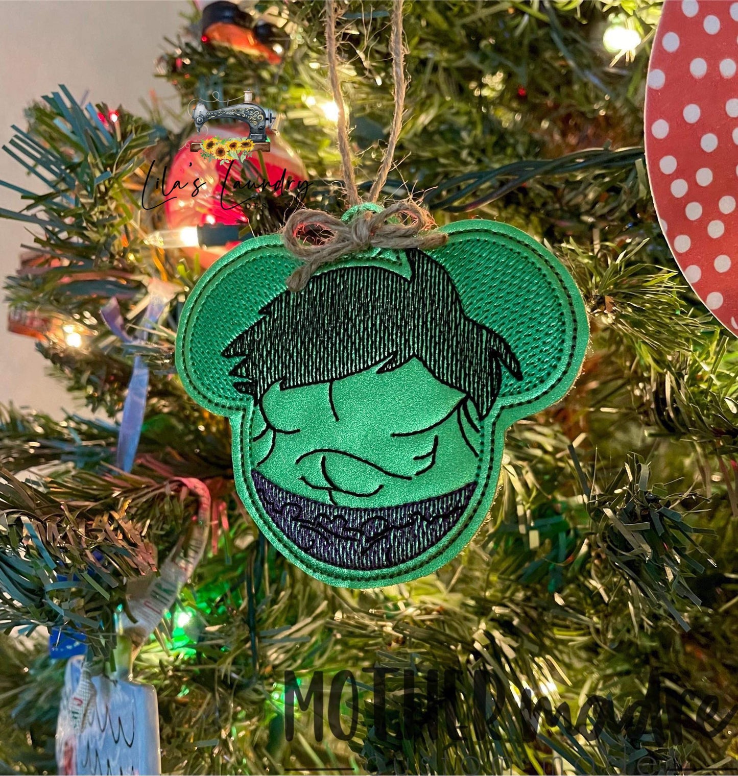 Angry Hero Ornament - Digital File - Embroidery Design