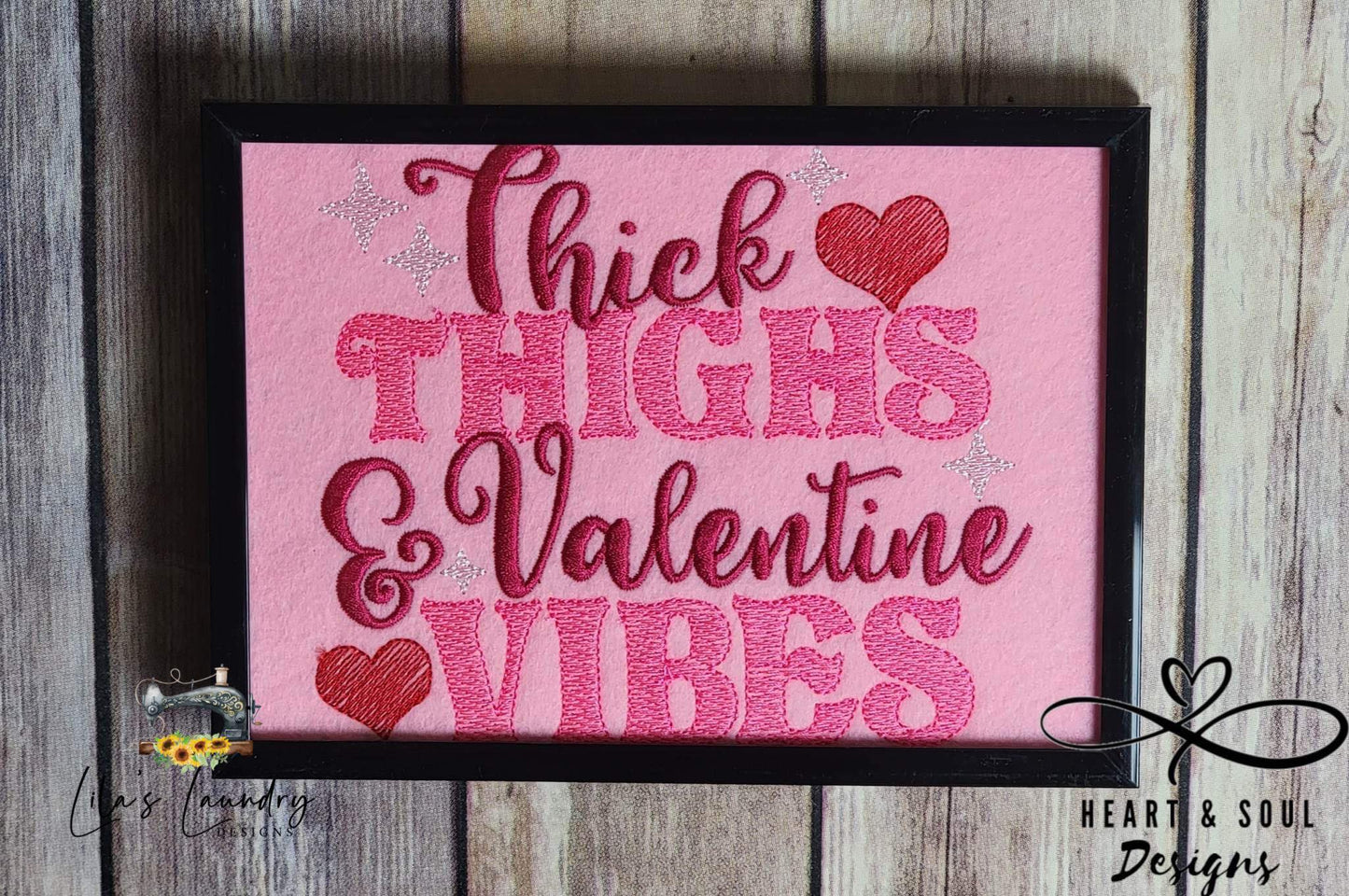 Valentine Vibes - 3 sizes- Digital Embroidery Design