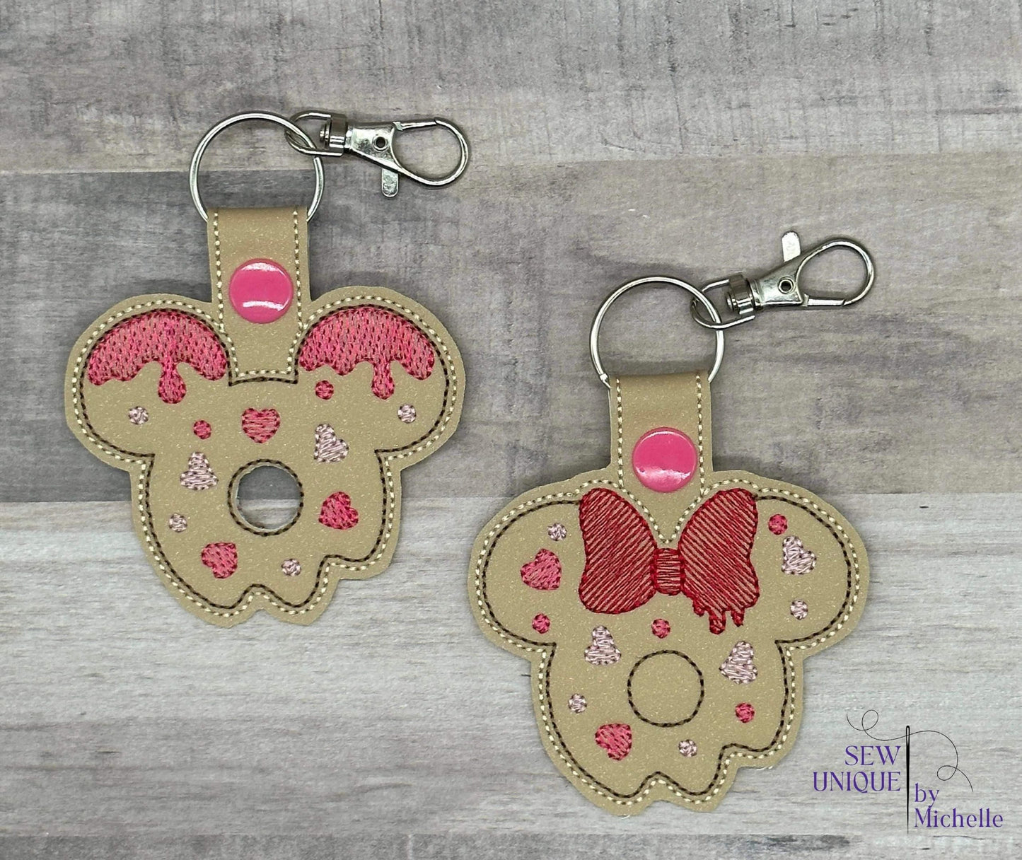 Donut Mouse Duo Fobs - DIGITAL Embroidery DESIGN