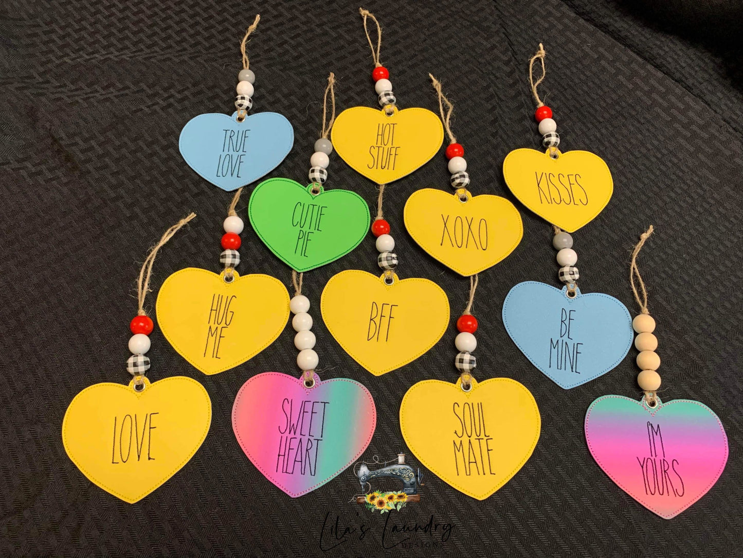 Convo Heart Ornament Set - Digital File - Embroidery Design