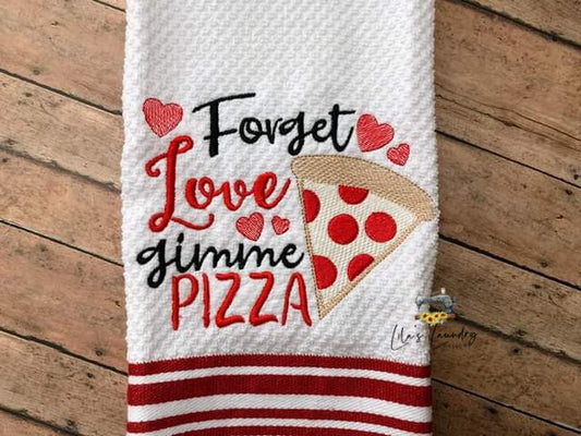 Gimme Pizza - 3 sizes- Digital Embroidery Design