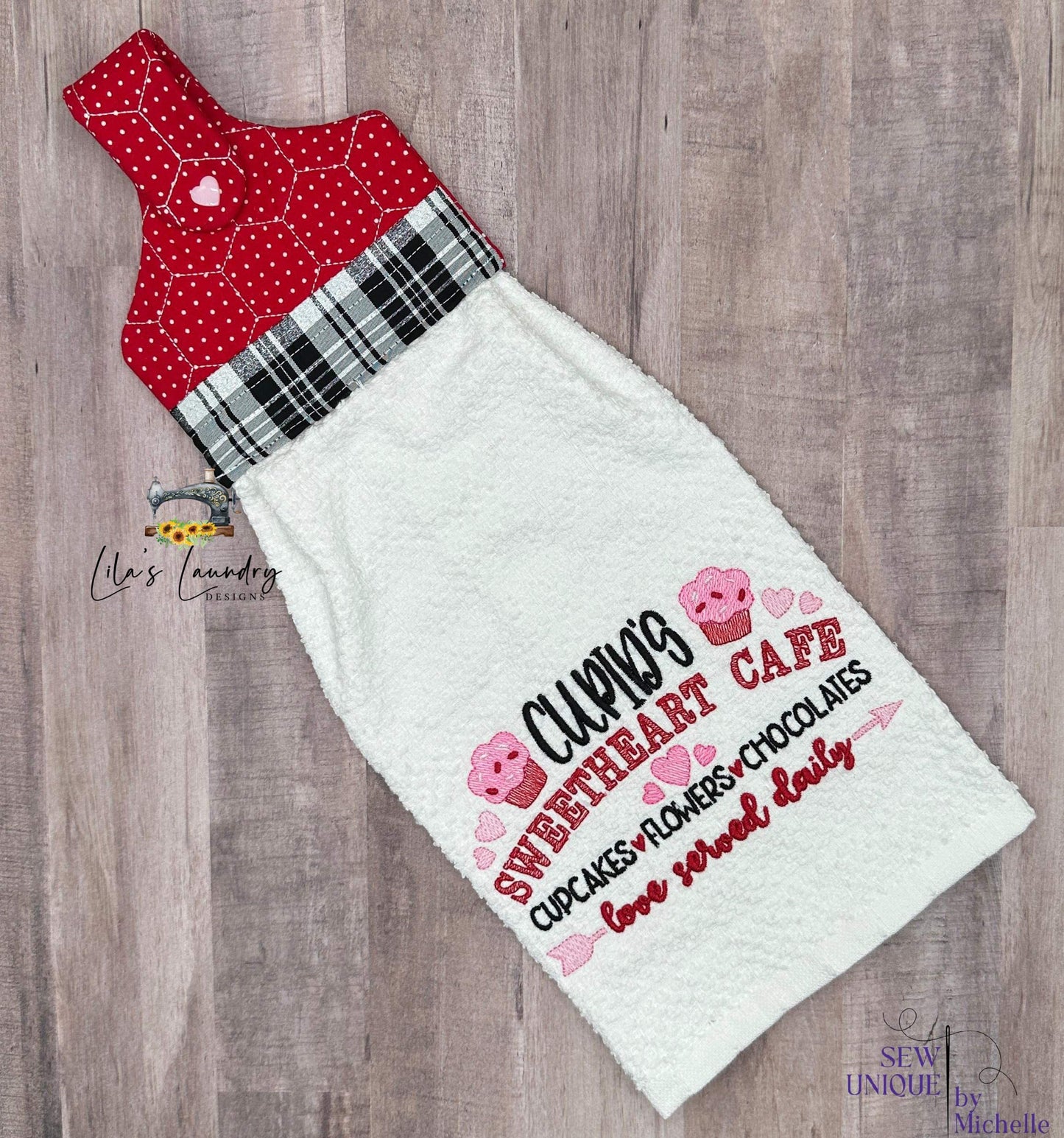 Cupid's Sweetheart Cafe - 2 sizes- Digital Embroidery Design