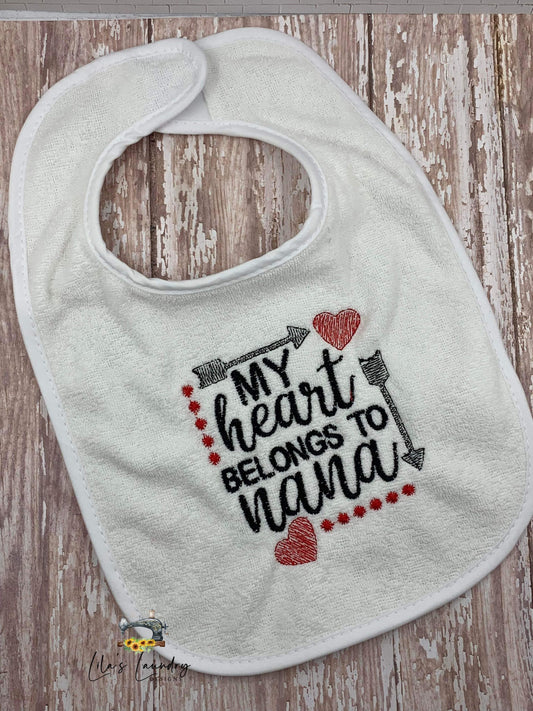 Heart Belongs to Nana - 4 sizes- Digital Embroidery Design