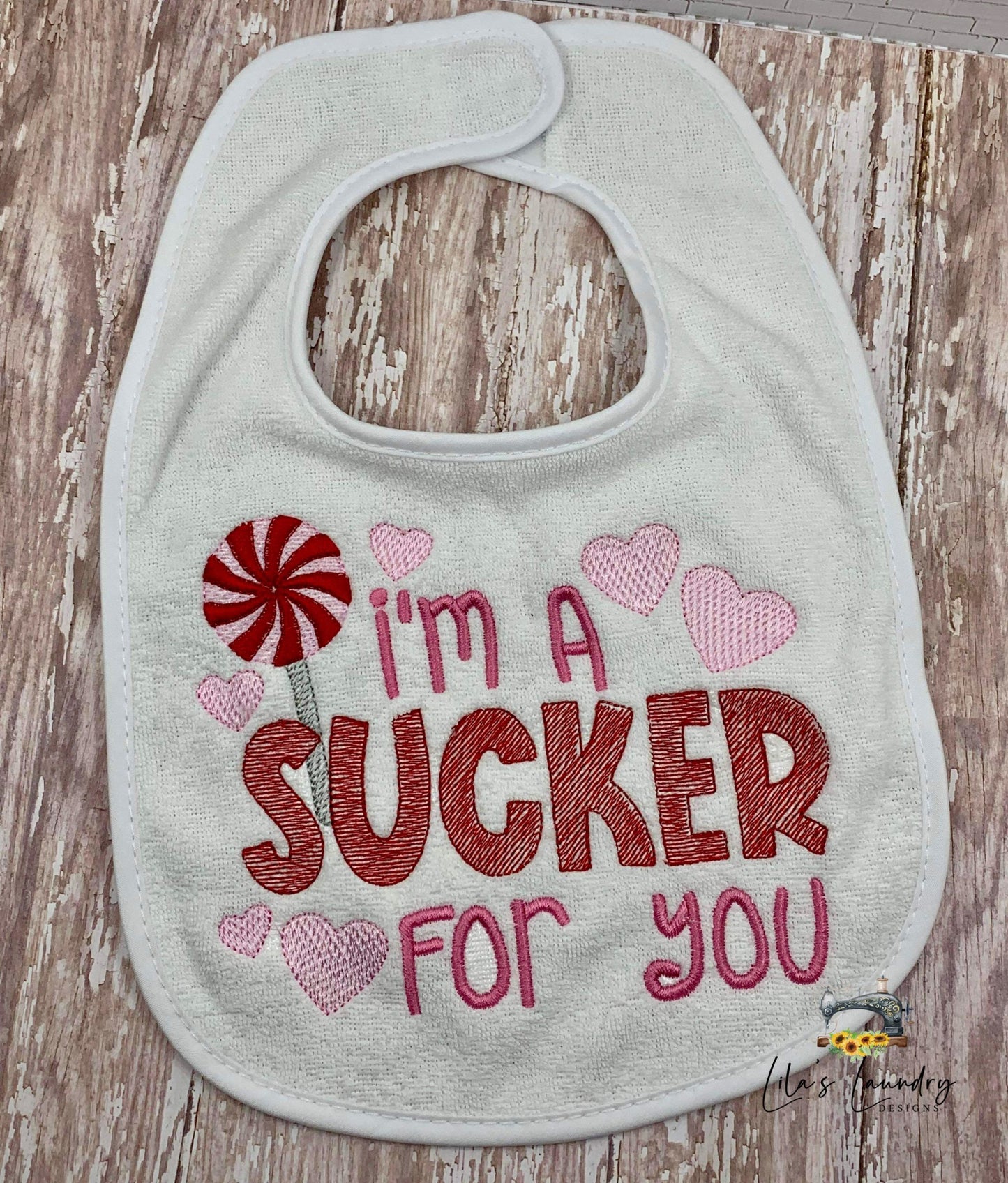 Sucker for You Sketch - 4 sizes- Digital Embroidery Design