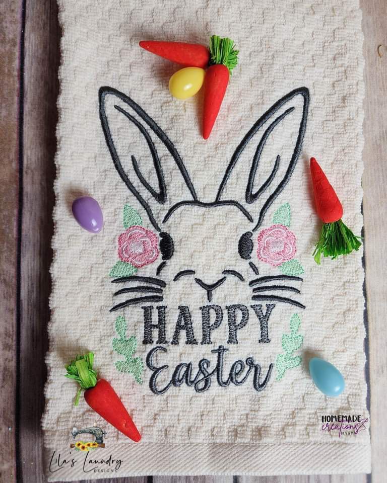 Happy Easter - 3 sizes- Digital Embroidery Design