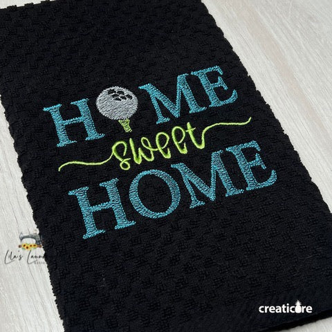 Home Sweet Home Golf - 4 sizes- Digital Embroidery Design