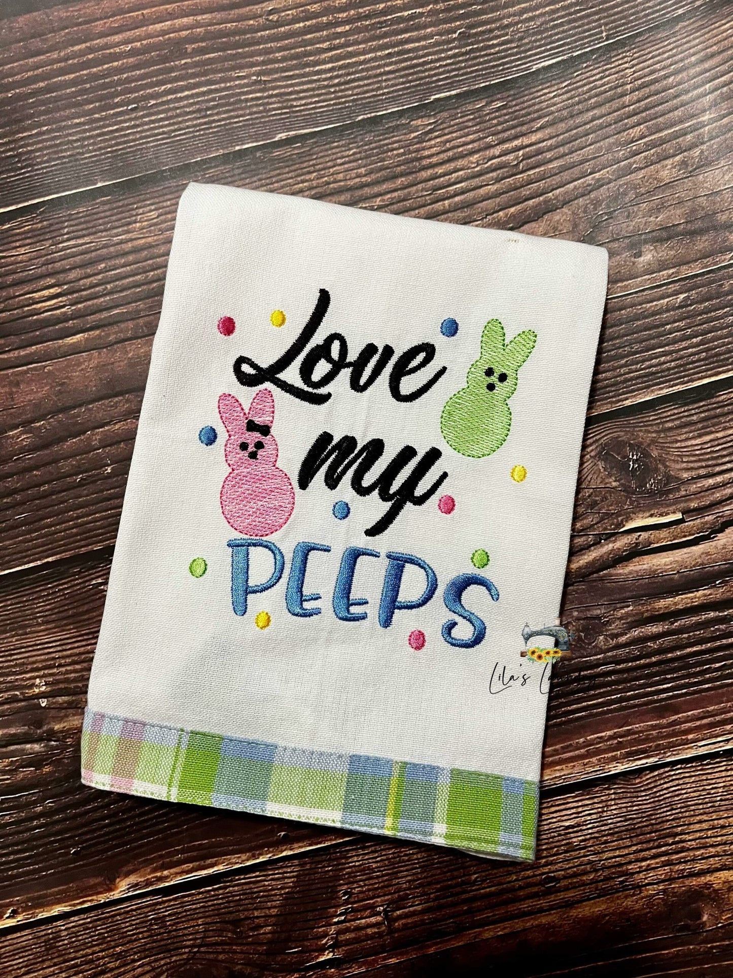 Love My Peeps - 4 sizes- Digital Embroidery Design