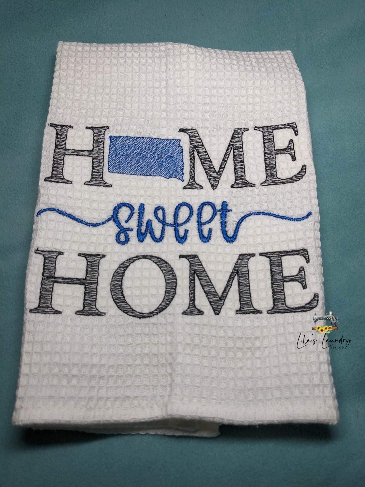 Home Sweet Home South Dakota - 4 sizes- Digital Embroidery Design