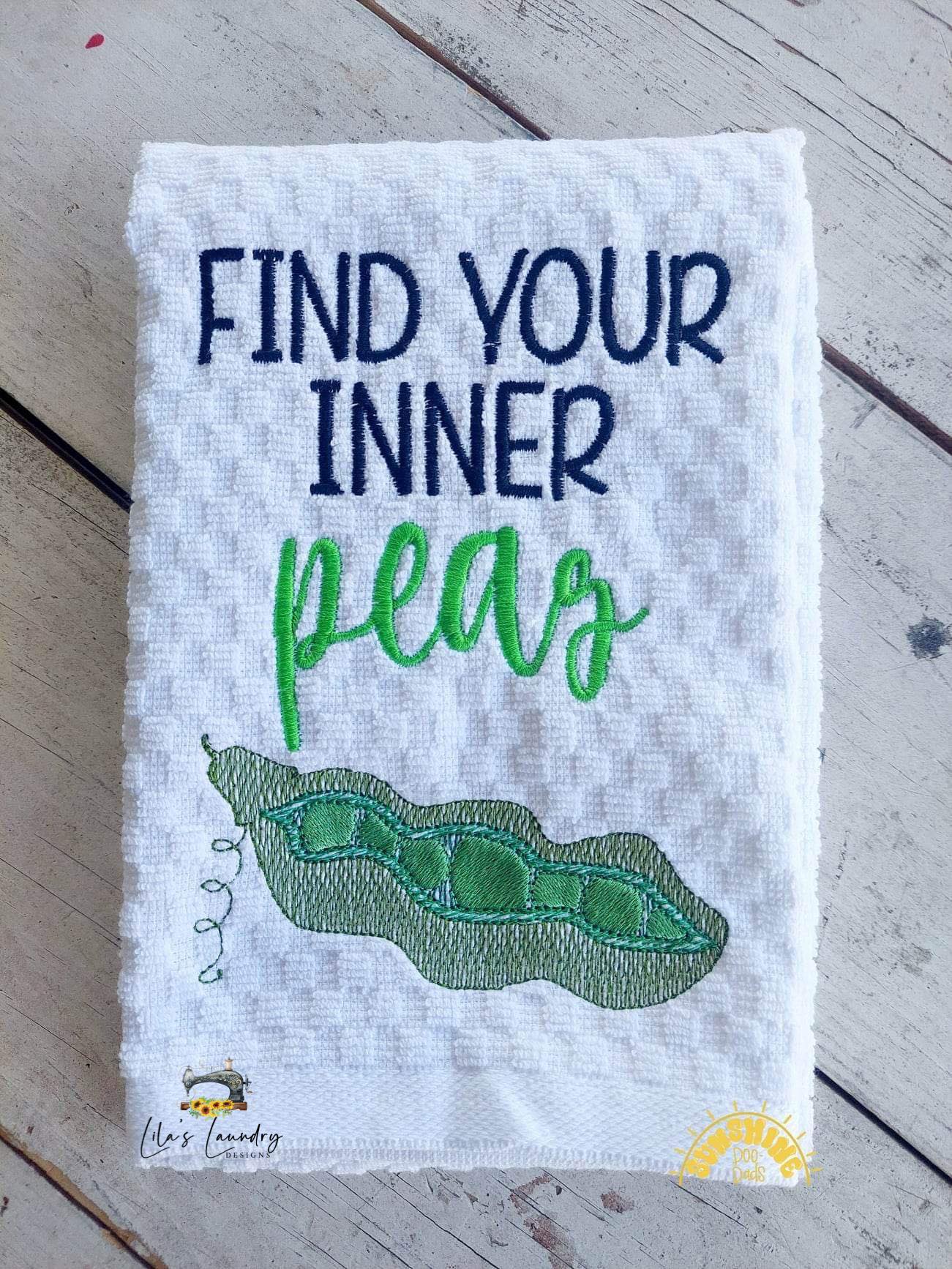 Inner Peas - 4 sizes- Digital Embroidery Design